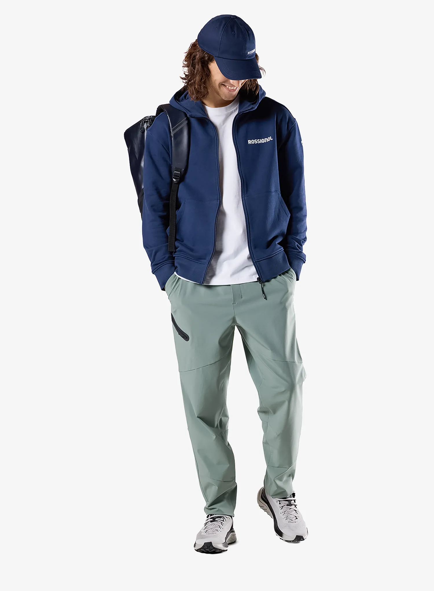 Hoodie Rossignol Logo Full-Zip Hoodie - dark navy