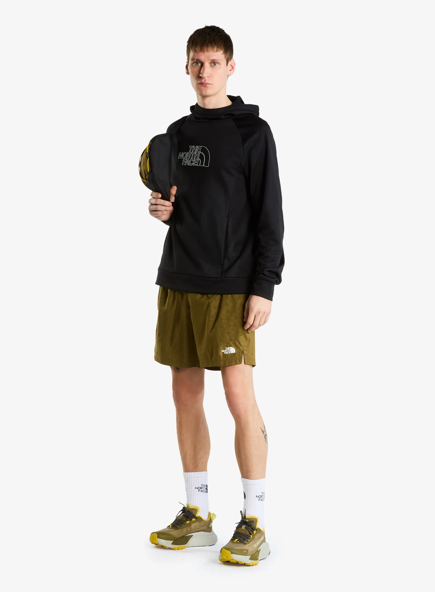 Hoodie The North Face Reaxion 2.0 Hooded Sweater Graphic - black dark hthr
