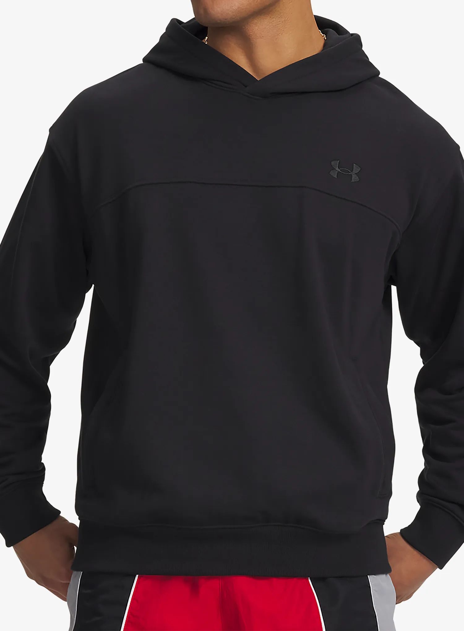 Hoodie Under Armour Rival LW Hoodie - black/black