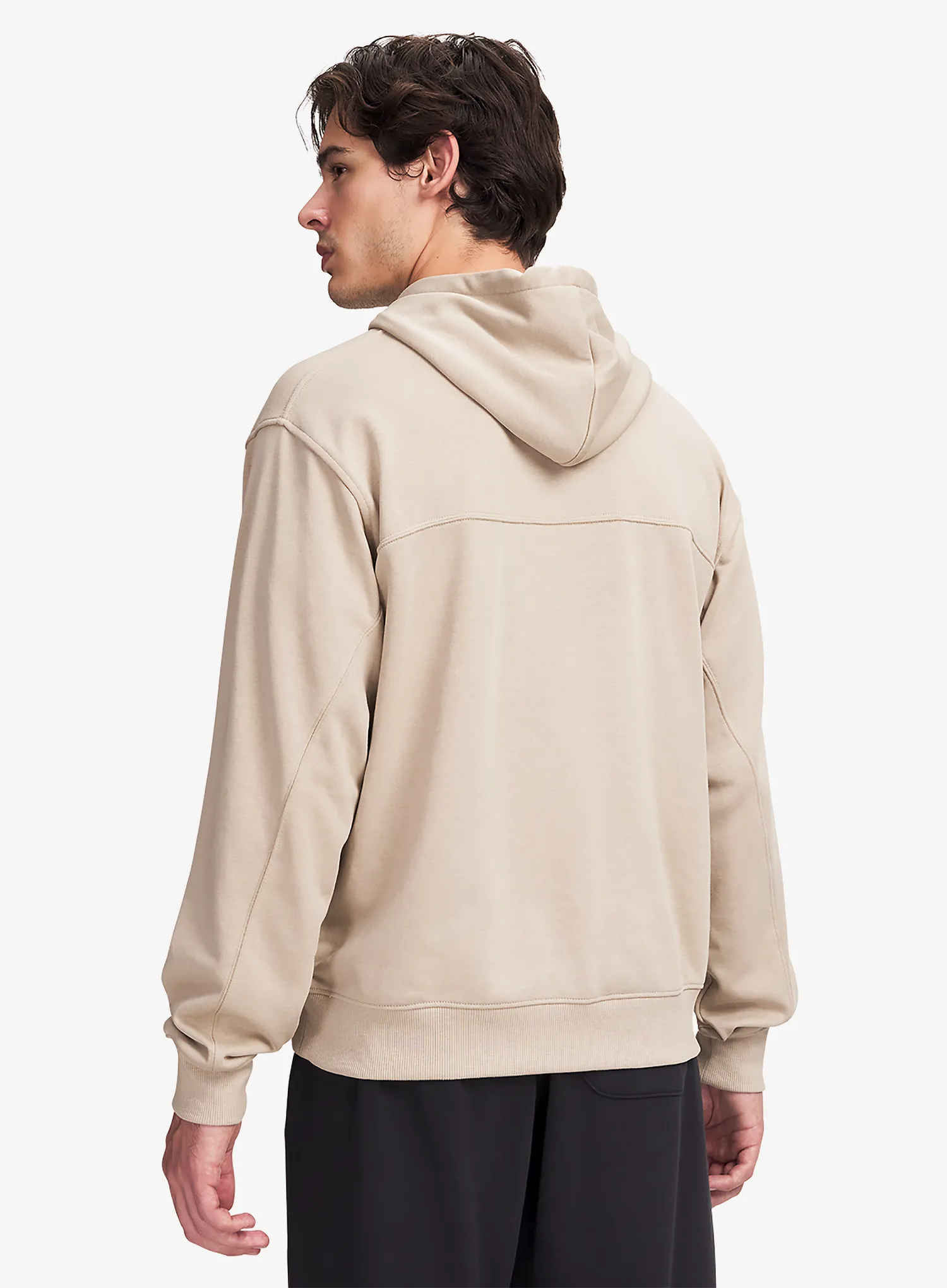 Hoodie Under Armour Rival LW Hoodie - city khaki/black
