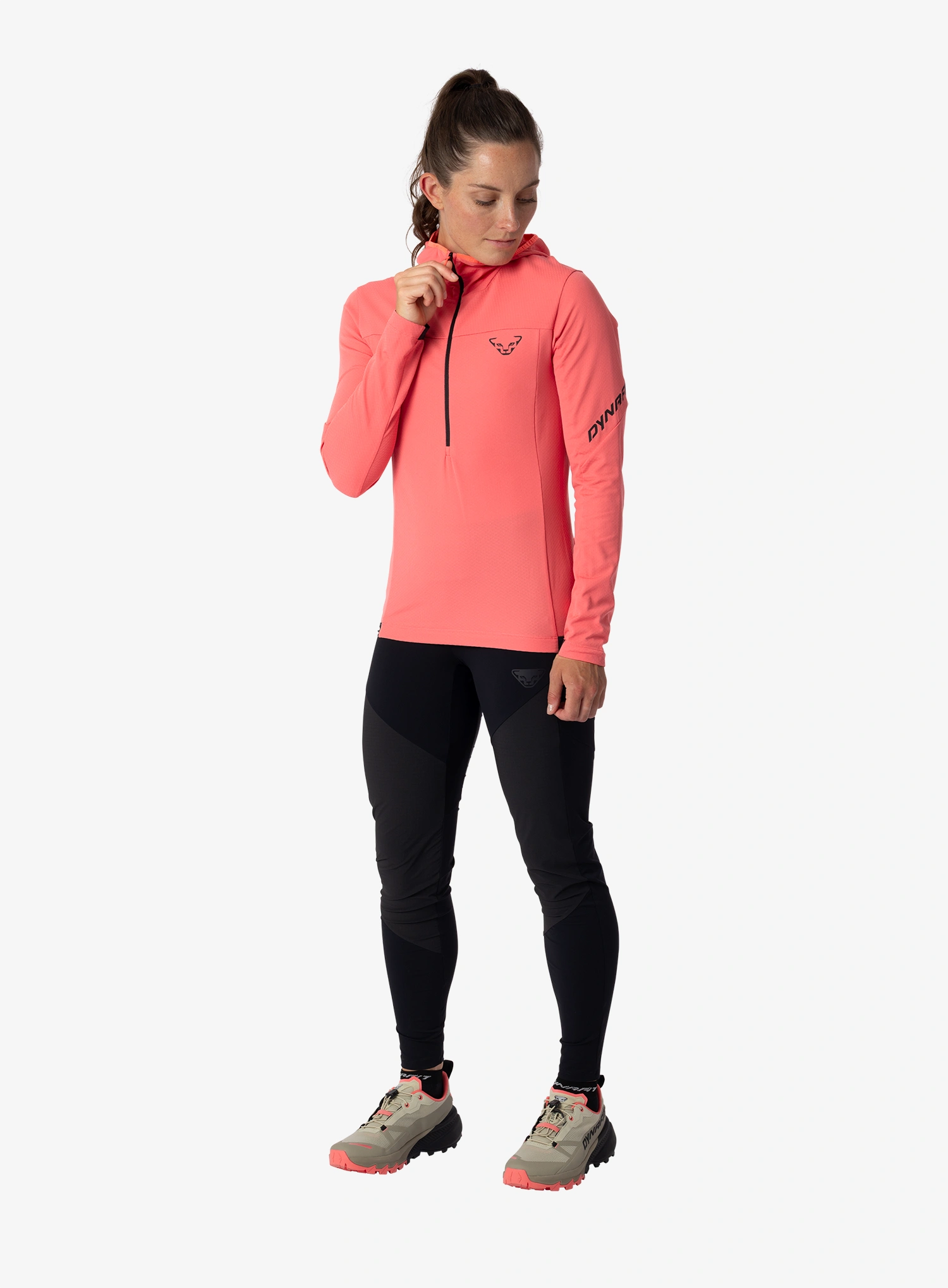 Sweatshirt mit Reißverschluss Damen Dynafit Traverse Thermal 1/2 Zip - cabana