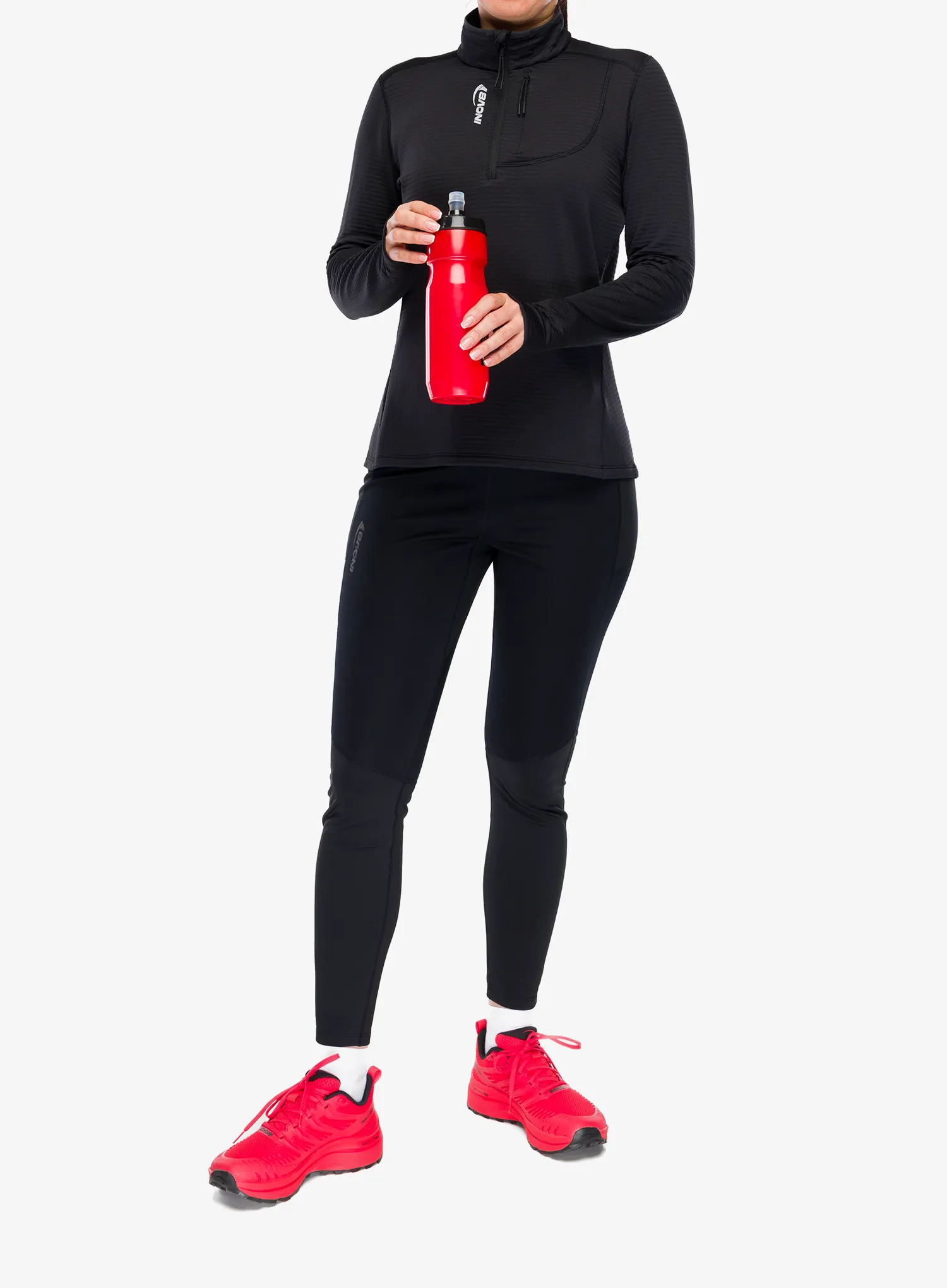 Sweatshirt mit Reißverschluss Damen Inov-8 Adventure Mid Half Zip - black