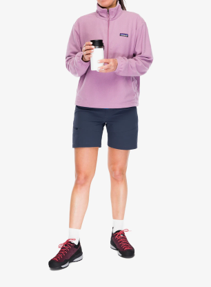 Sweatshirt mit Reißverschluss Damen Patagonia Micro D 1/2 Zip Fleece P/O - light violet