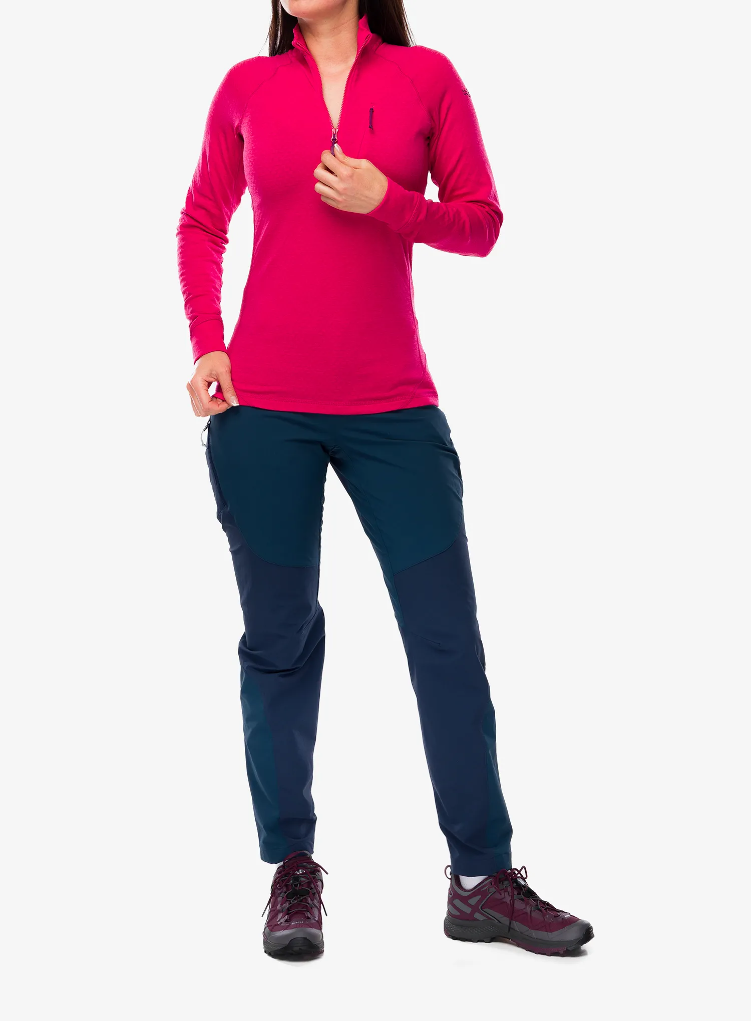 Sweatshirt mit Reißverschluss Damen Rab Nexus Pull On - watermelon