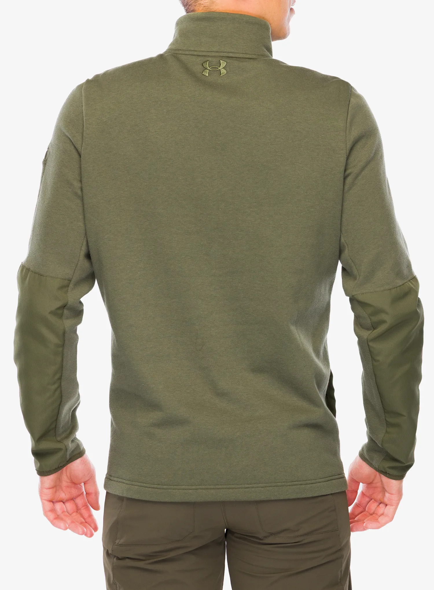 Pullover mit Reißverschluss Under Armour Tac Rival Job Fleece - marine green/marine green