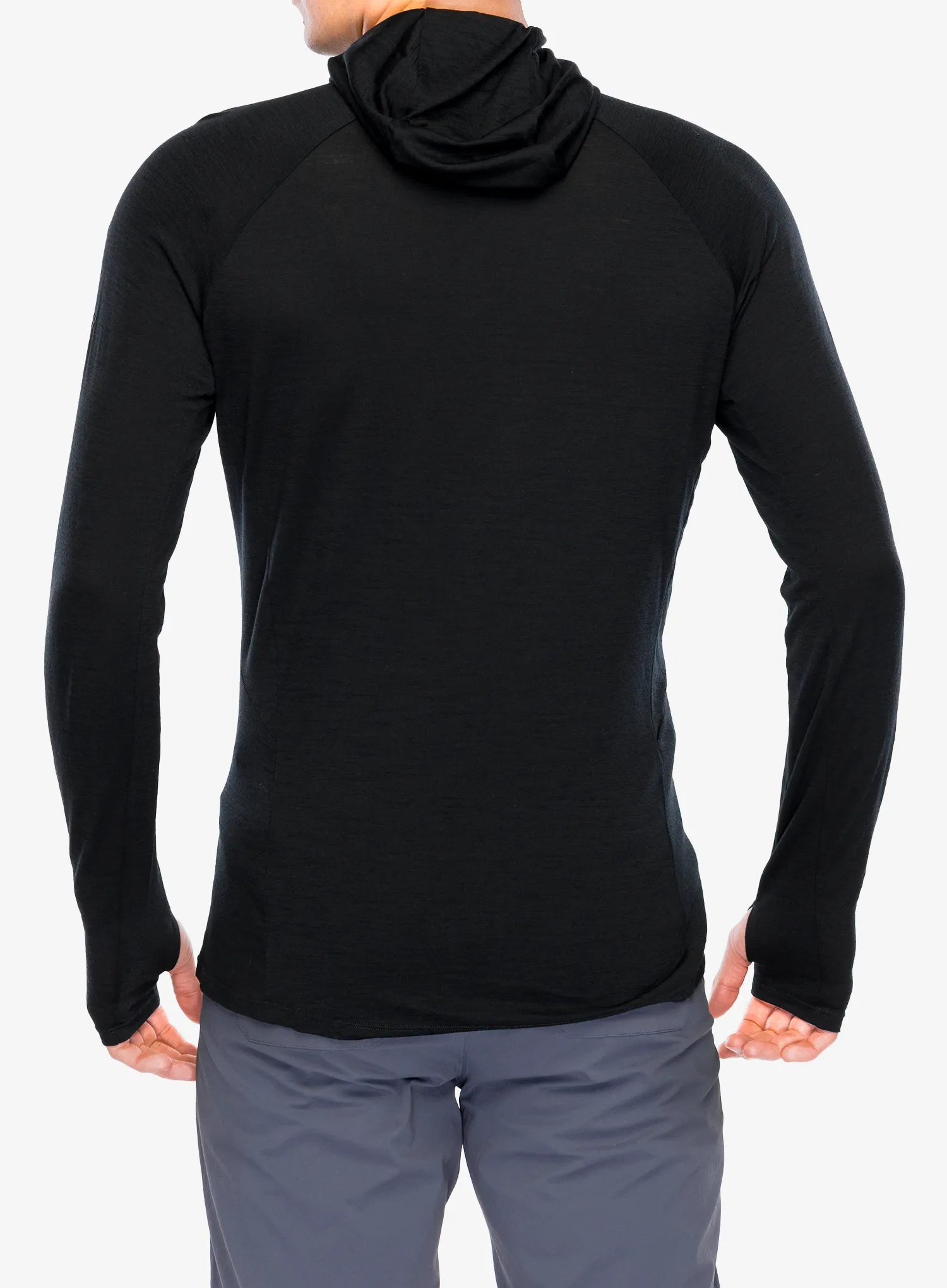 Sweatshirt mit Reißverschluss Inov-8 Merino Hoodie HZ - black