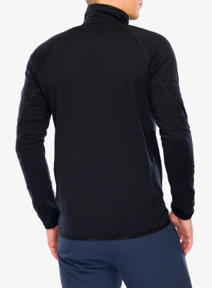 Sweatshirt mit Reißverschluss Salomon Essential Lightwarm HZ - deep black
