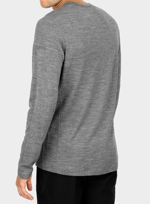 Funktionsshirt Herren Langarm Icebreaker 260 Tech L/S Crewe - gritstone hthr
