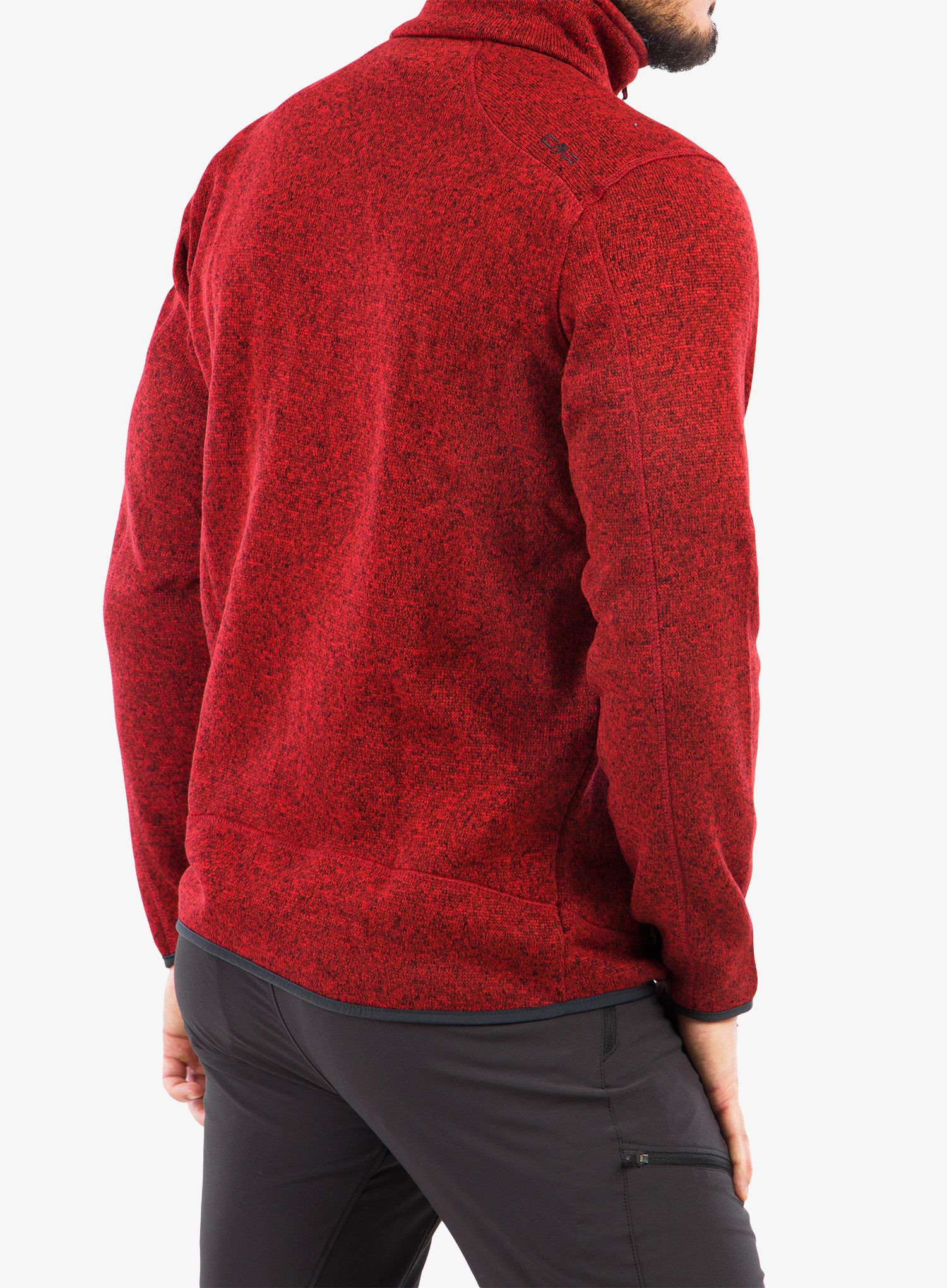 Fleecepullover CMP Perl Jacket Knitted - fire/antracite