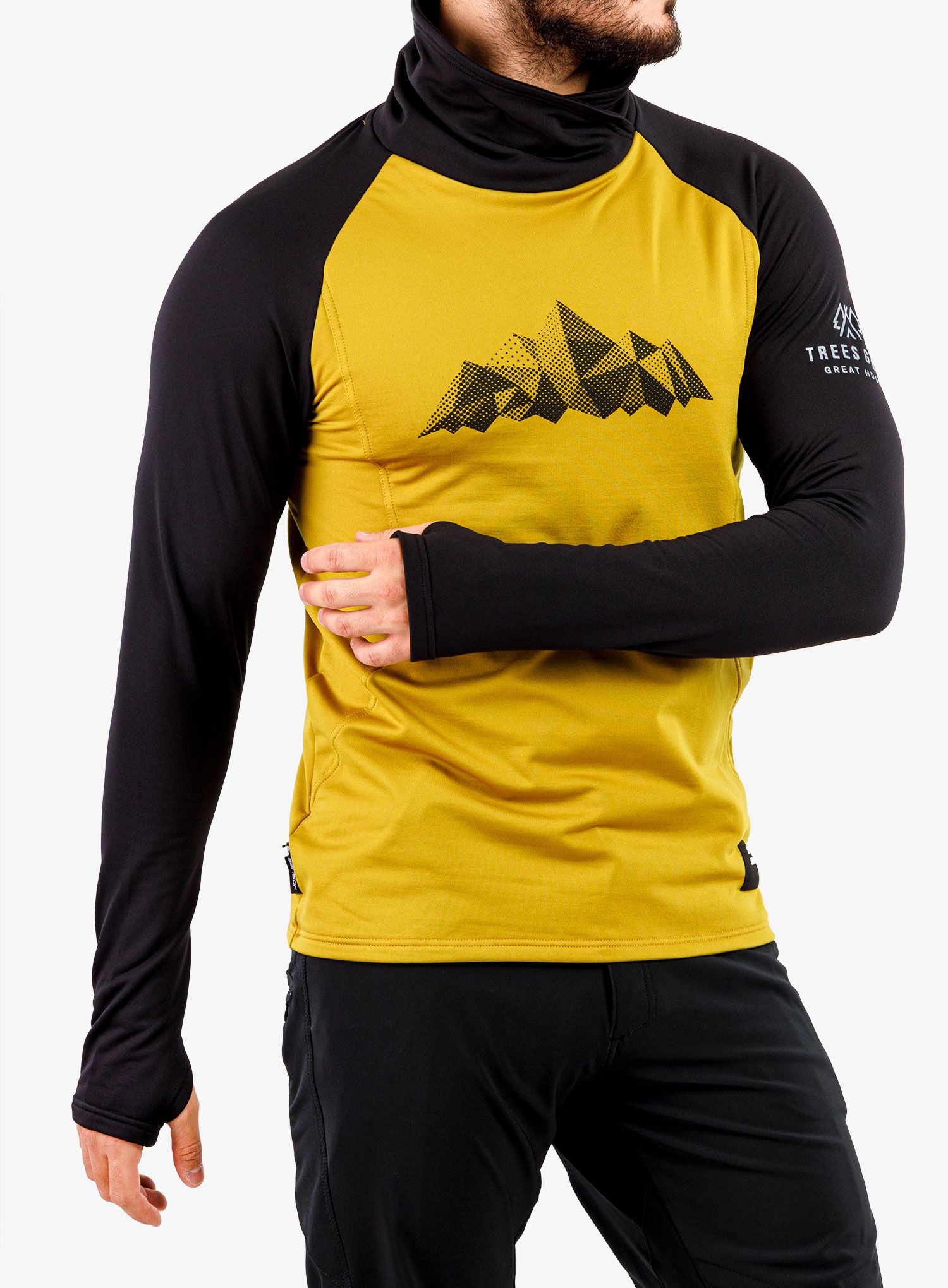 Pullover Sensor Coolmax Thermo - mustard/black