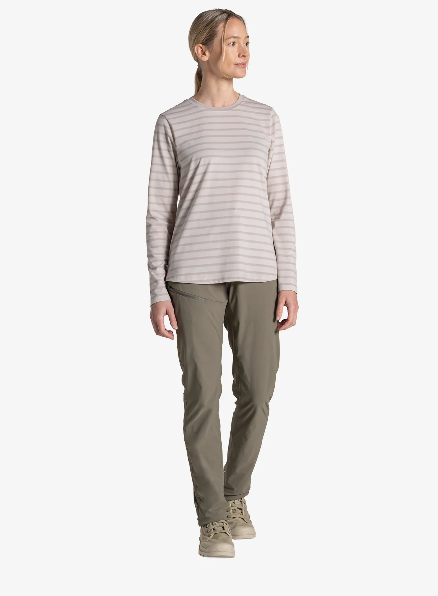 Longsleeve Damen Craghoppers NosiLife Akona LS Top - oyster stripe