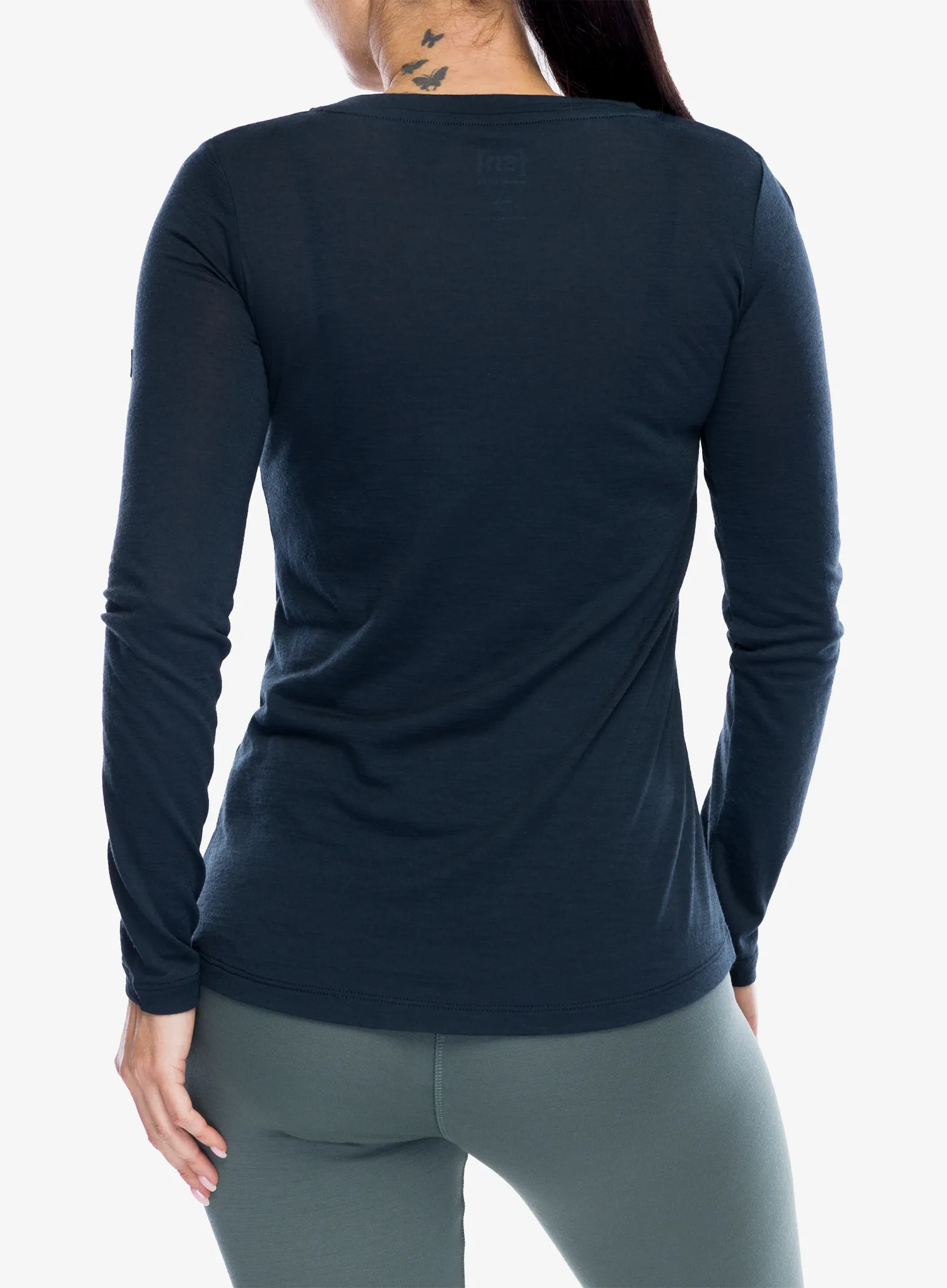 Longsleeve Damen Super.natural Fourski Ls - blueberry/fresh white