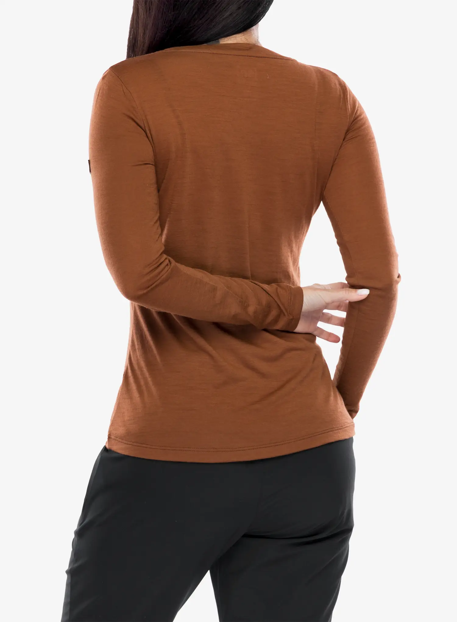 Longsleeve Damen Super.natural Snow Cat Ls - horn brown/various