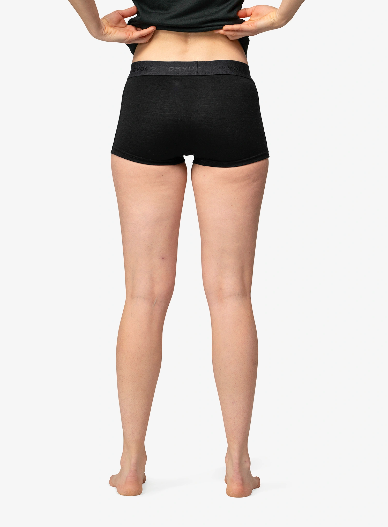 Boxershorts Damen Devold Breeze Merino 150 Hipster - black