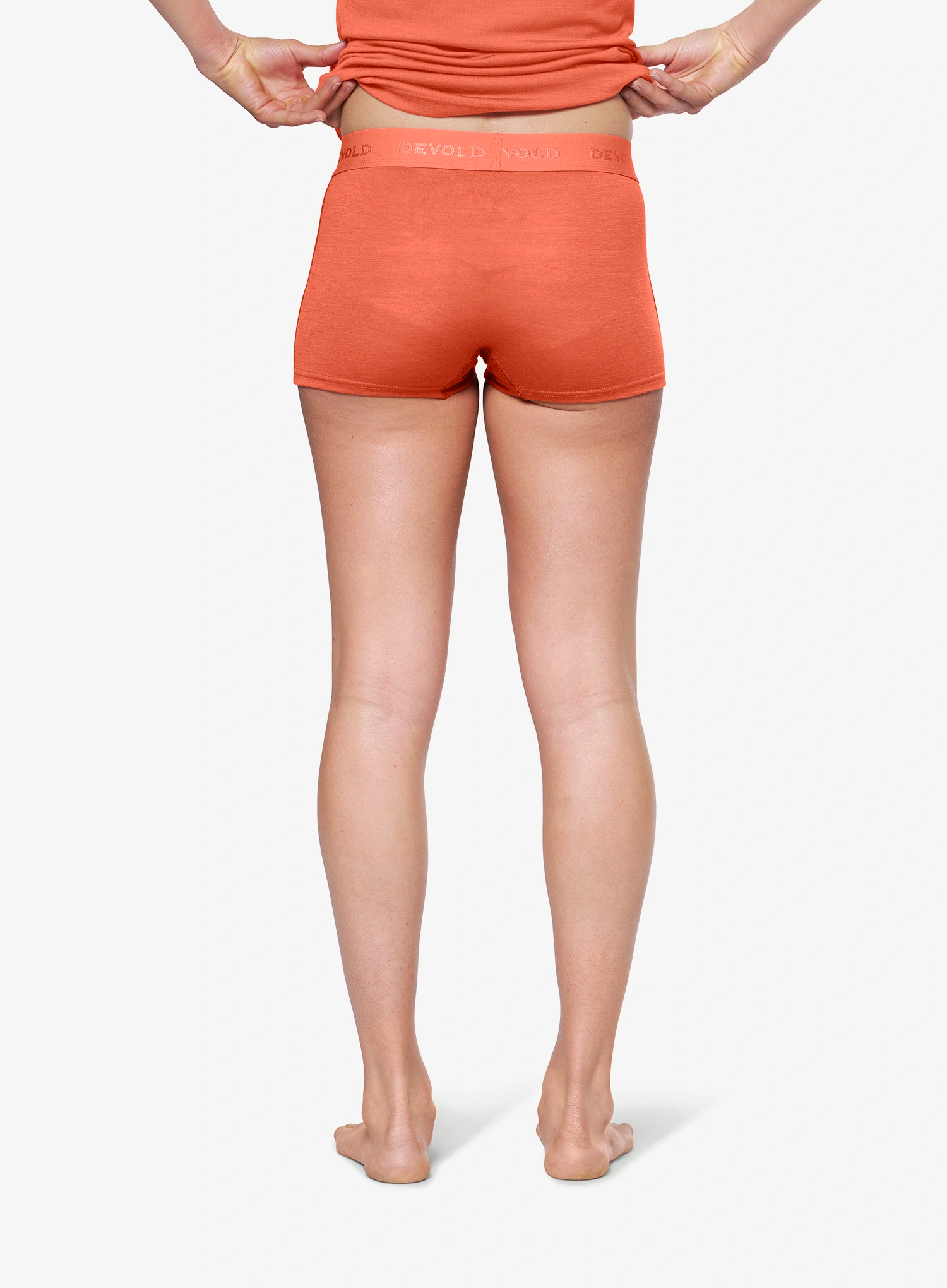 Boxershorts Damen Devold Breeze Merino 150 Hipster - coral