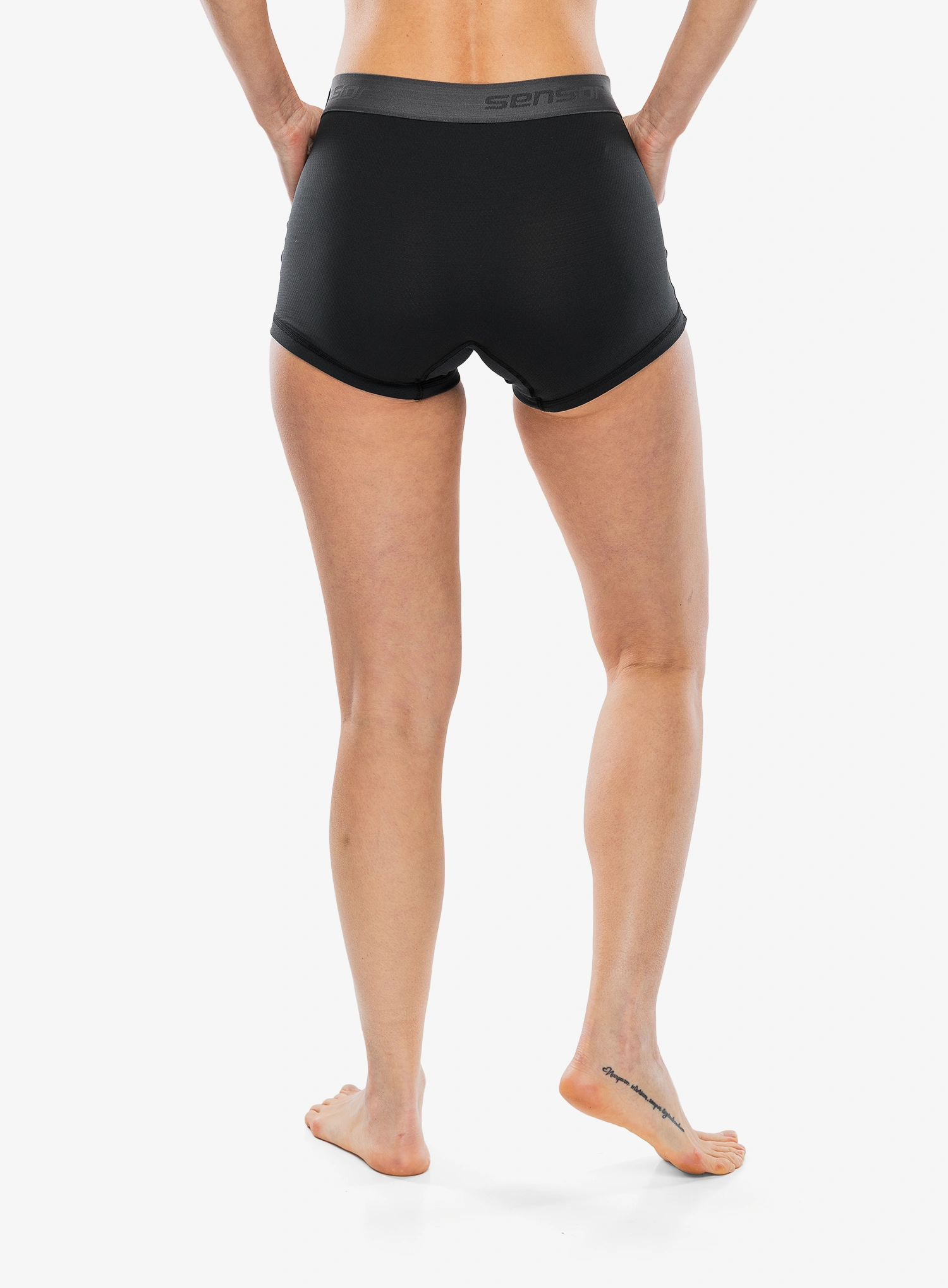 Boxershorts Damen Sensor Coolmax Tech Panties - black/black