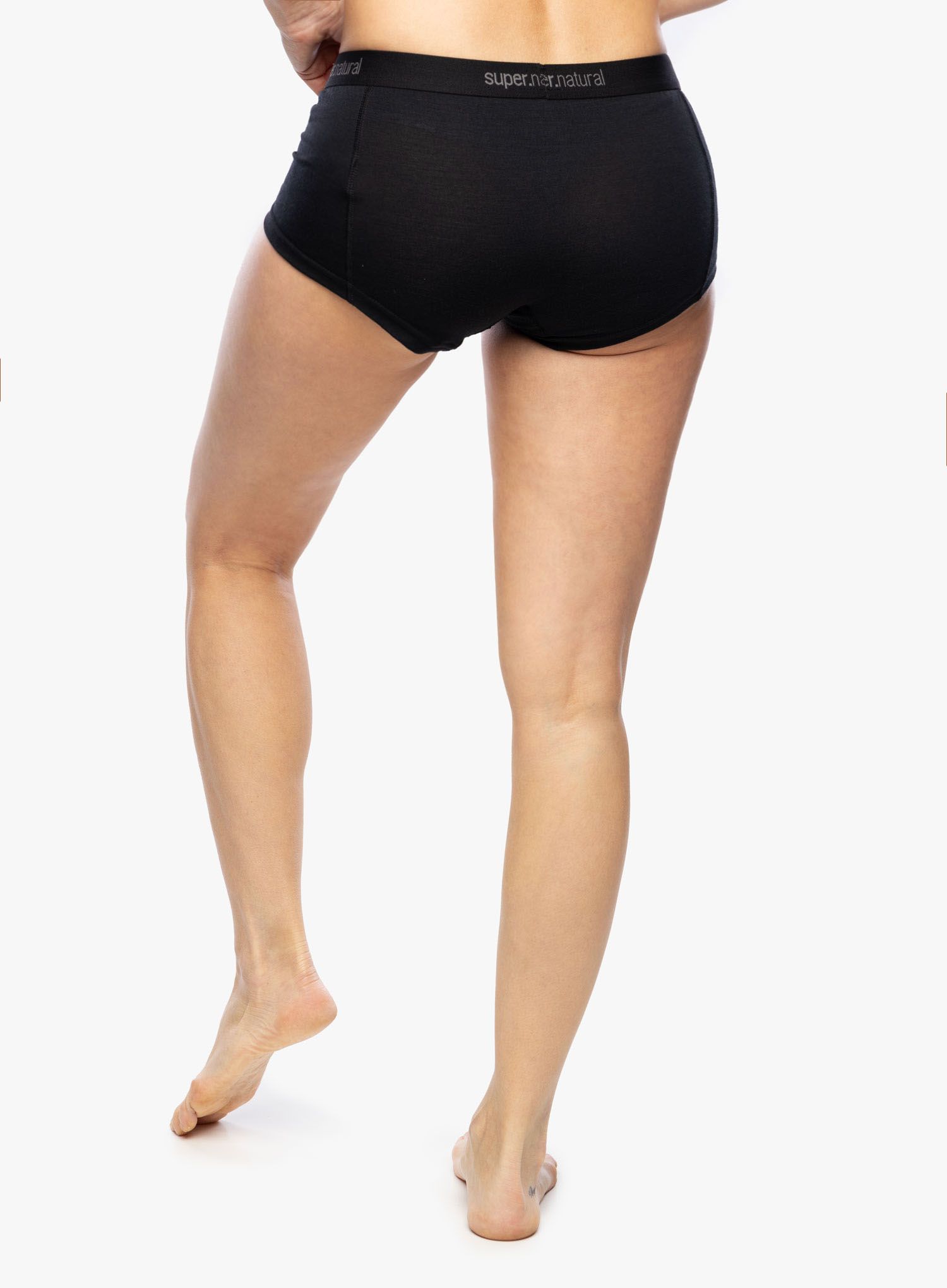 Boxershorts Damen Super.natural Tundra175 Boyfriend Hipster - jet black