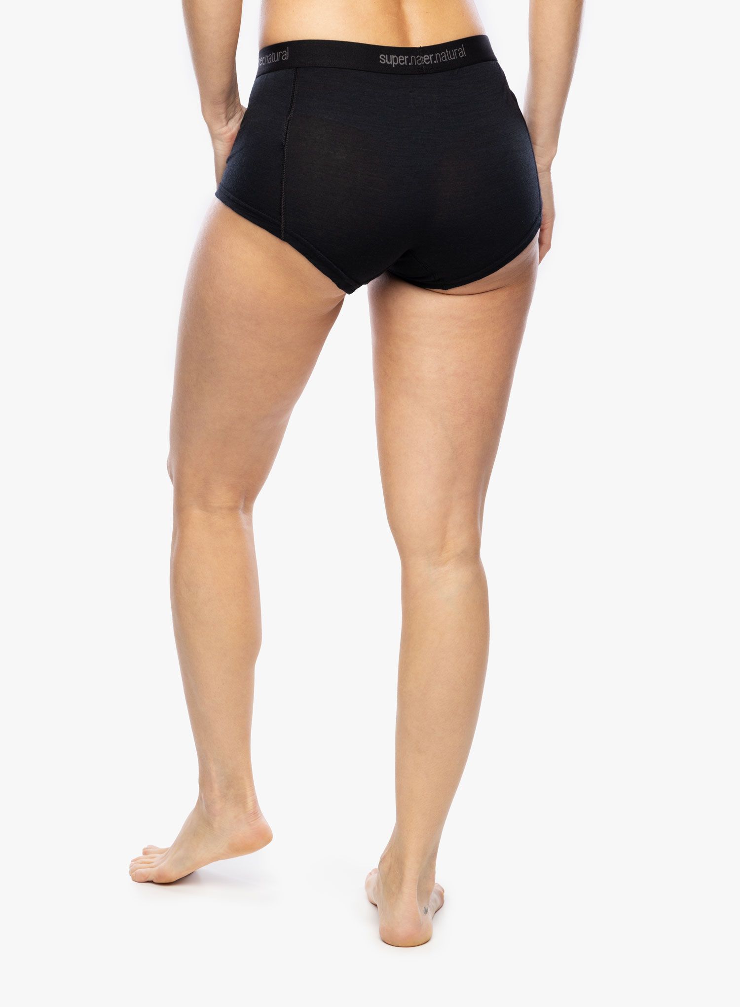 Boxershorts Damen Super.natural Tundra175 Hipster 2Pack - jet black/jet black