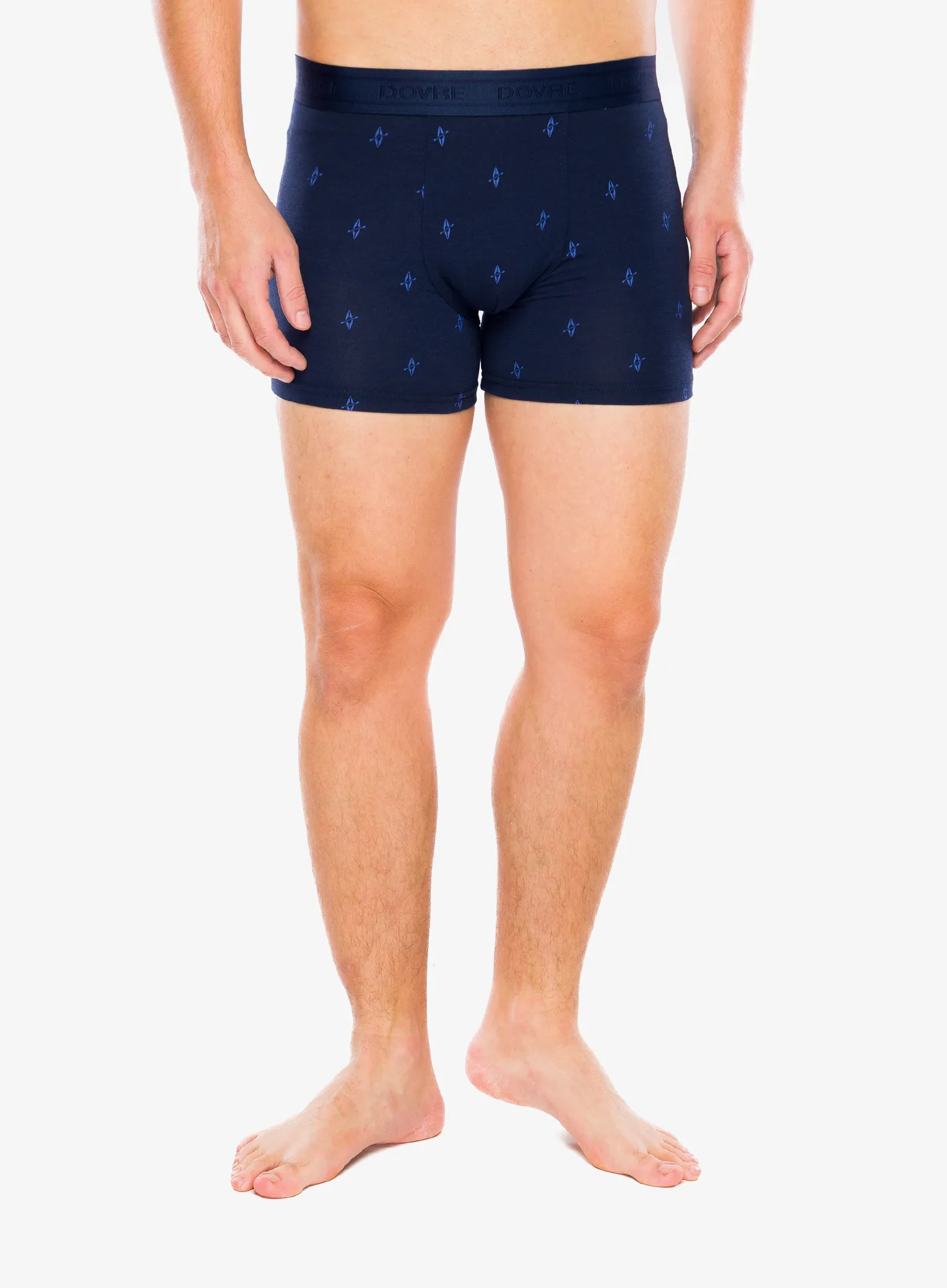 Boxershorts Dovre Tights 3-Pack Bamboo - navy/print