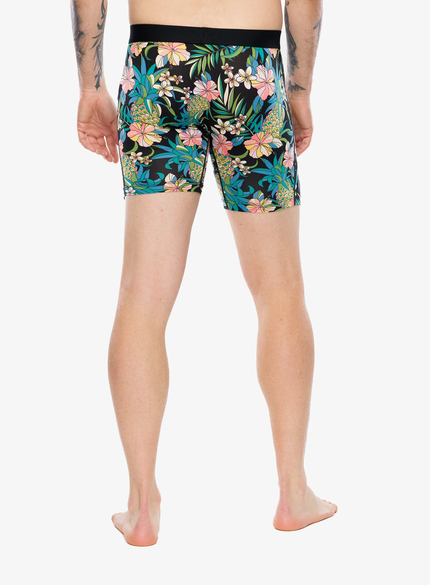 Boxershorts Saxx Daytripper Comfort Stretch Boxer Brf Fly - pineapple field/black