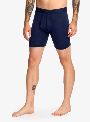 Boxershorts Saxx Quest Quick-Dry Mesh Boxer Brief Fly 2PK - mountain top/maritime