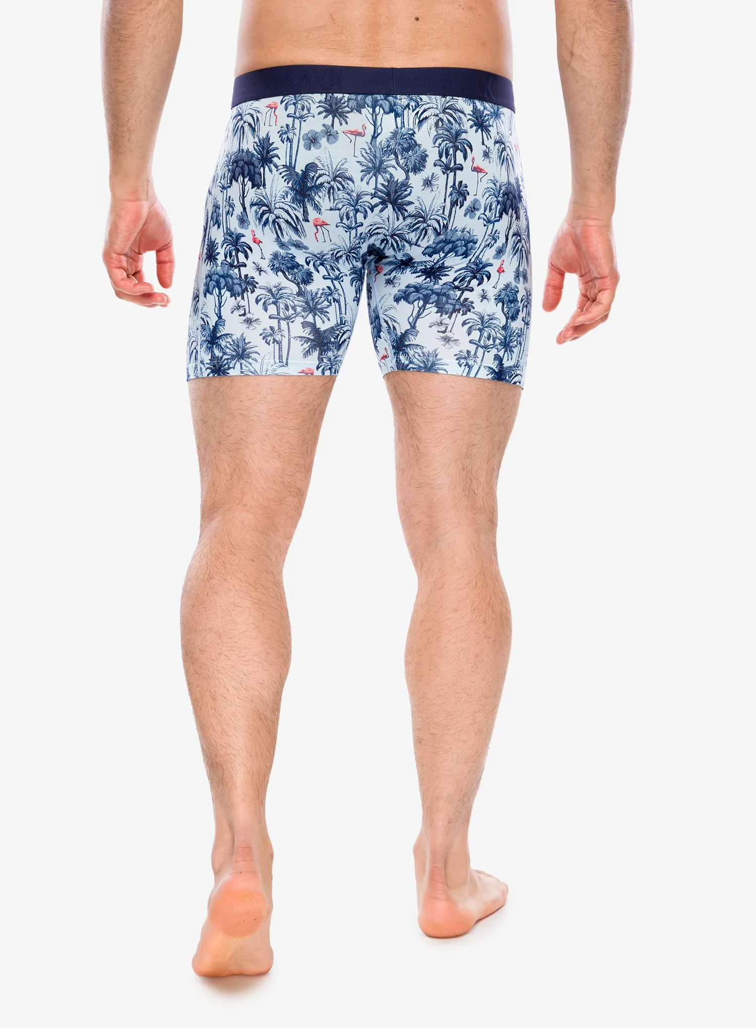 Boxershorts Saxx Vibe Xtra Soft Comfort Boxer Brief Fly - palm mix/atmosphere