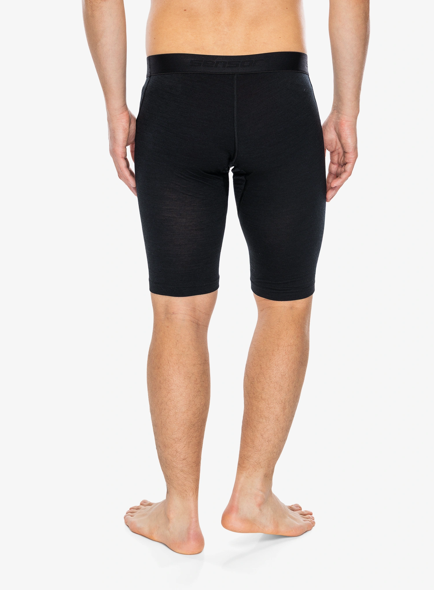 Boxershorts Sensor Merino Air Boxers Long - black
