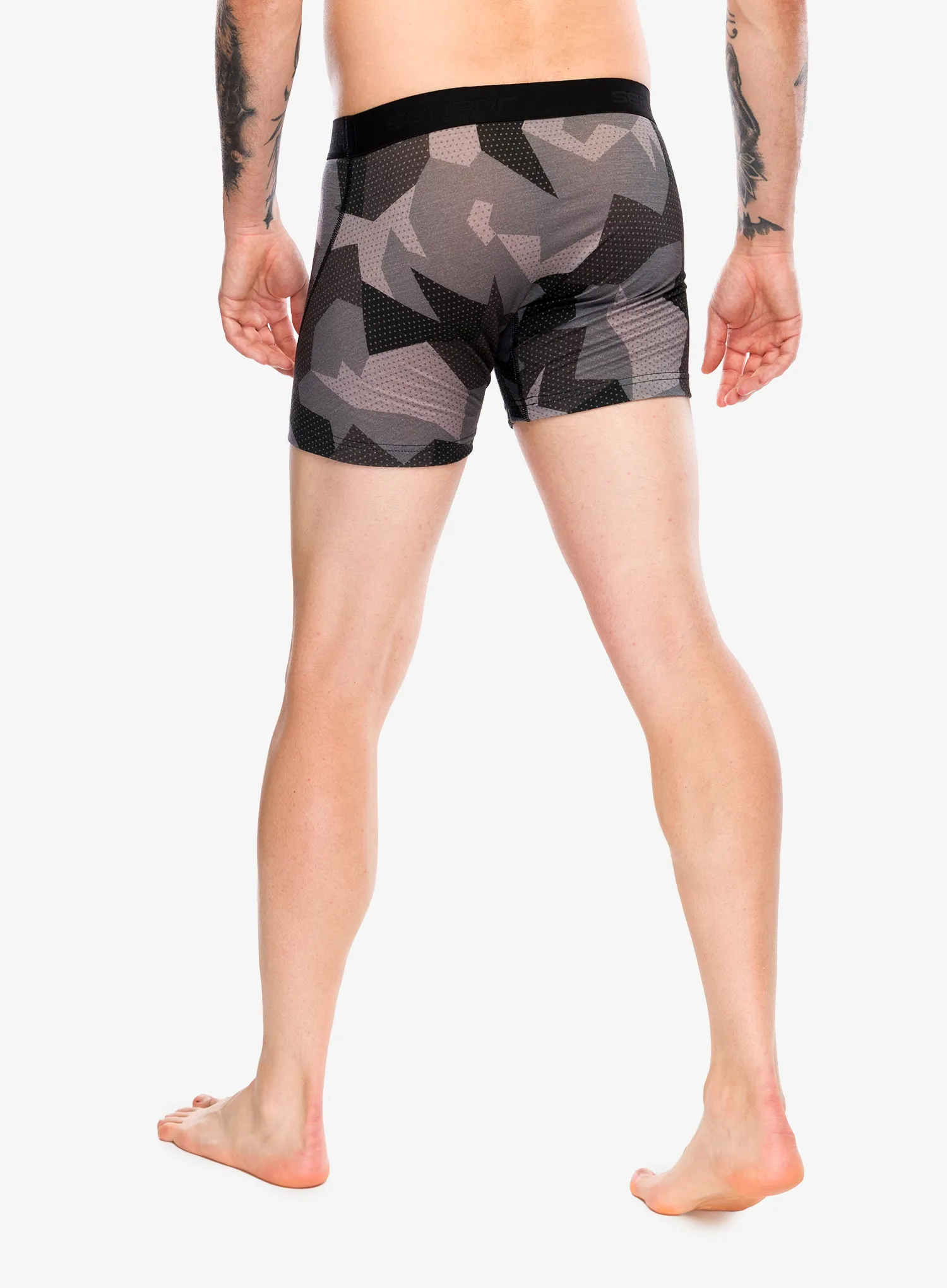 Boxershorts Sensor Merino Impress Boxers - black/camo