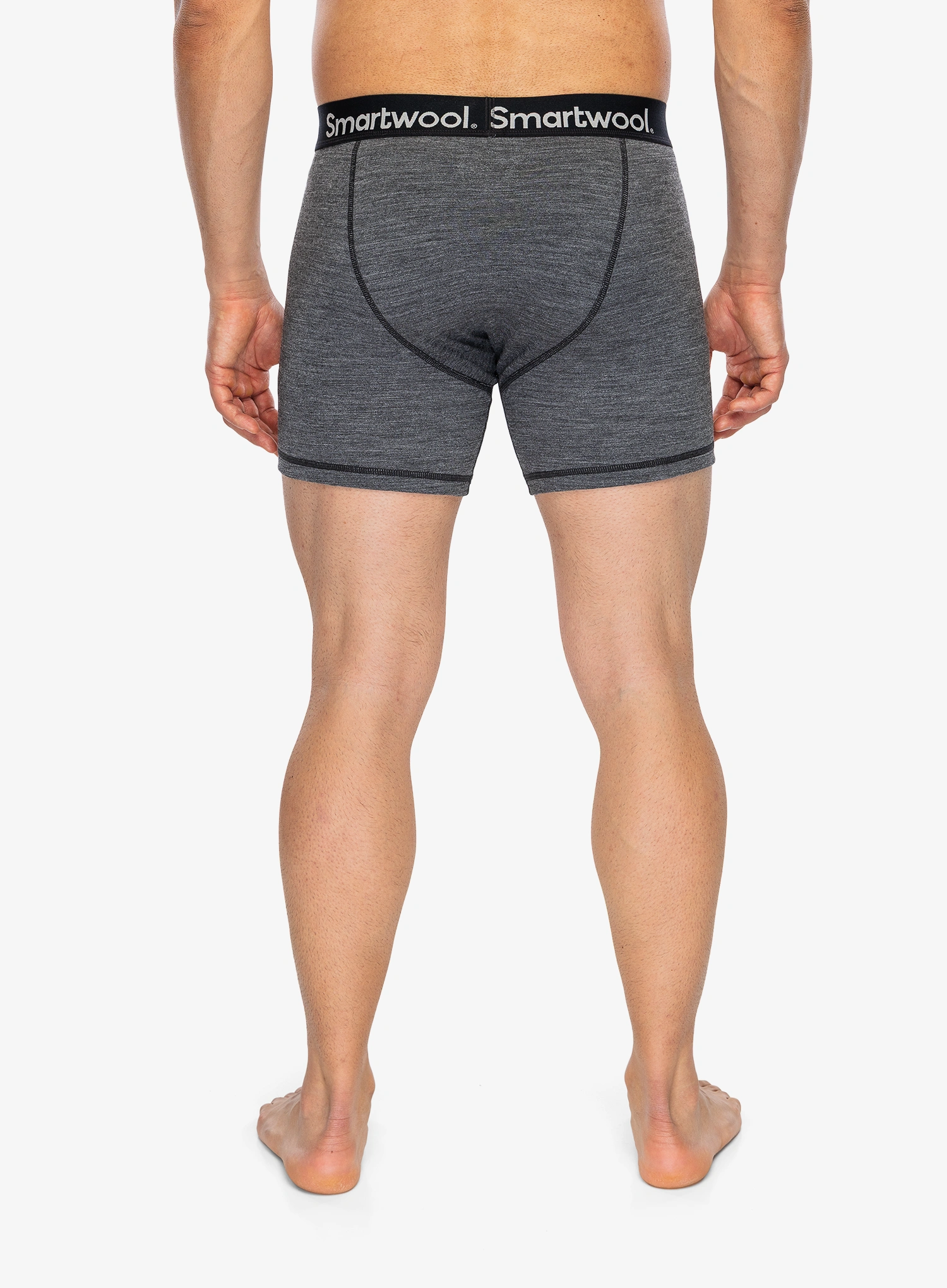 Boxershorts Smartwool Active Boxer Brief Boxed - medium gray heather