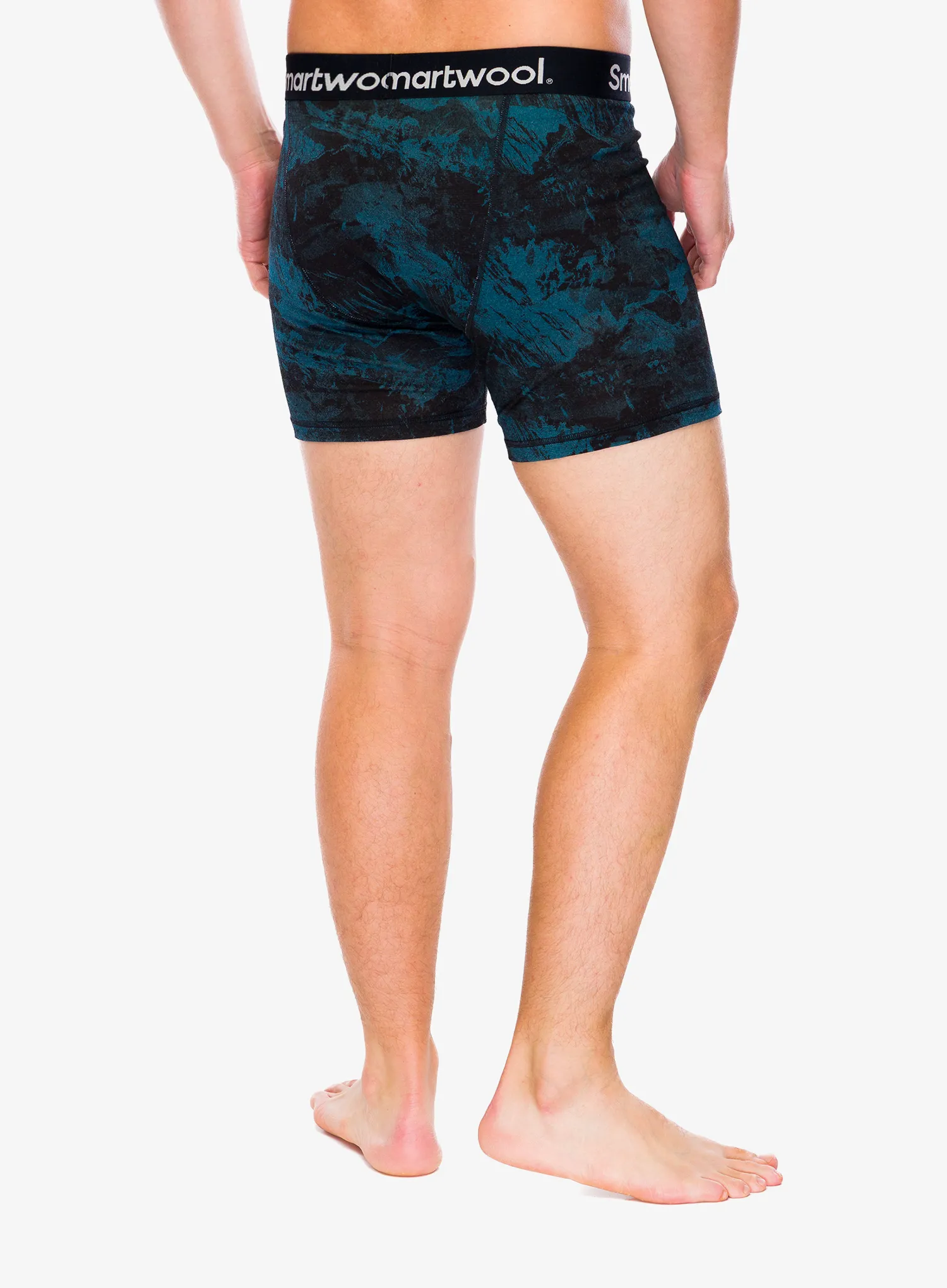 Boxershorts Smartwool Merino Print Boxer Brief Boxed - twilight blue mountain