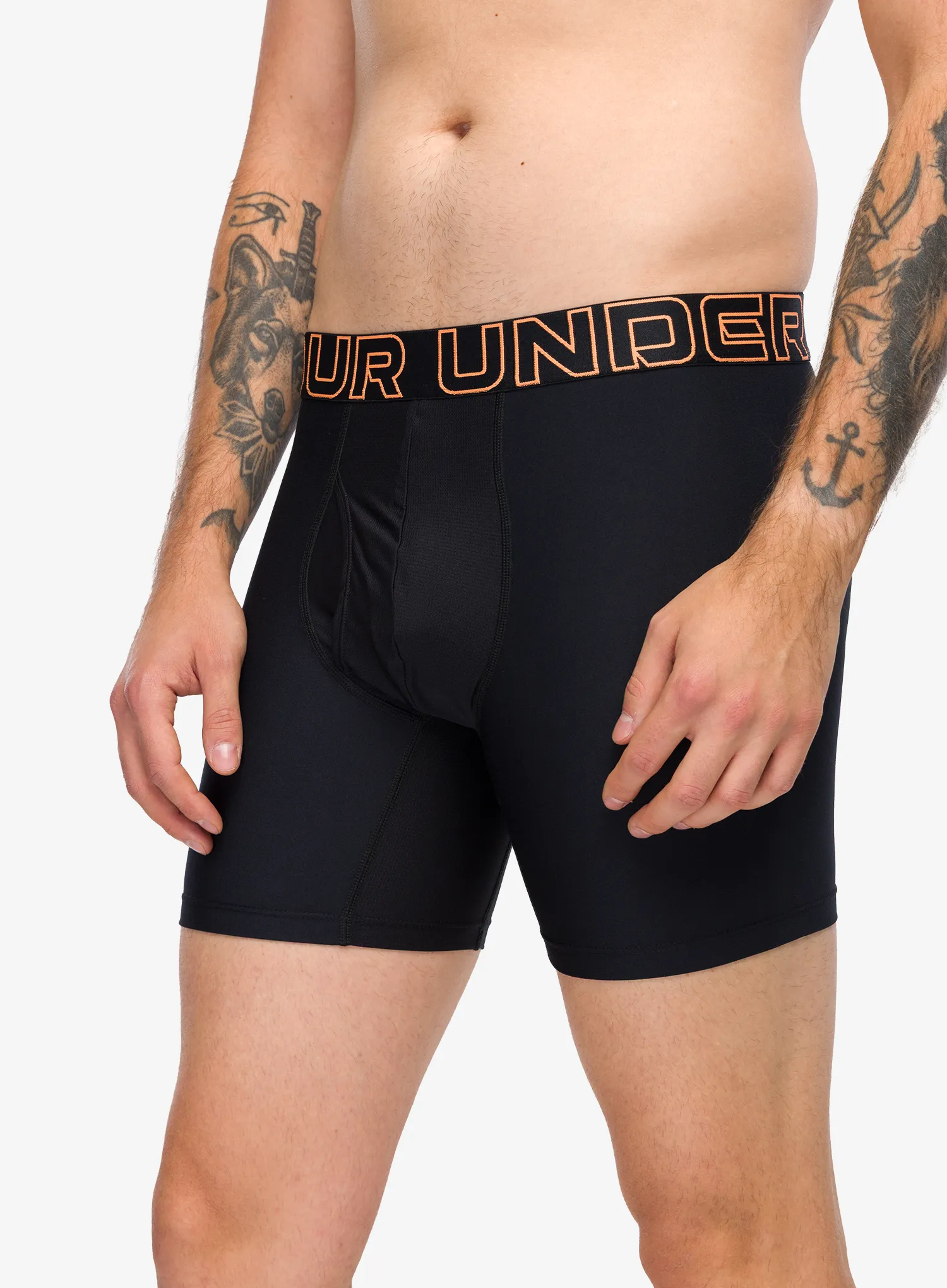 Boxershorts Under Armour Performance Tech 6 in 3-Pack Boxerjock - black/black/black