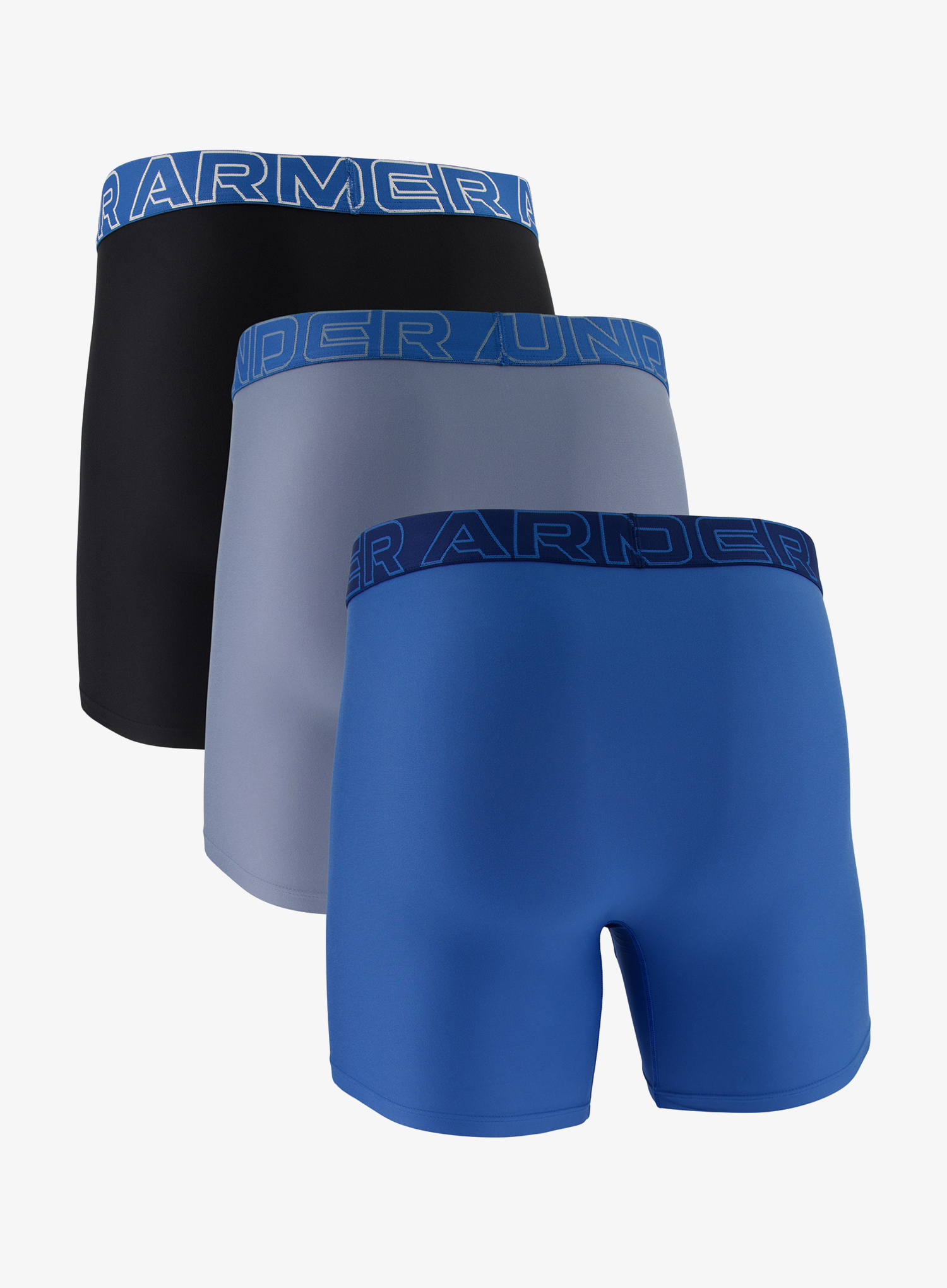 Boxershorts Under Armour Performance Tech 6 in 3-Pack Boxerjock - blue wind/aegean blue/black