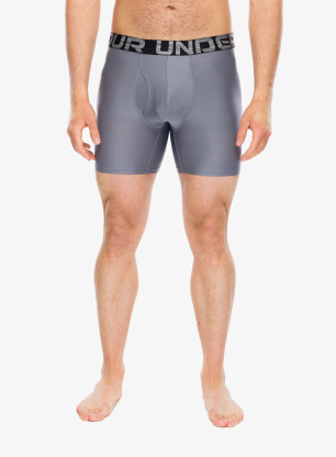 Boxershorts Under Armour Performance Tech Novelty 6in 3PK - wham blue/black/titan gray
