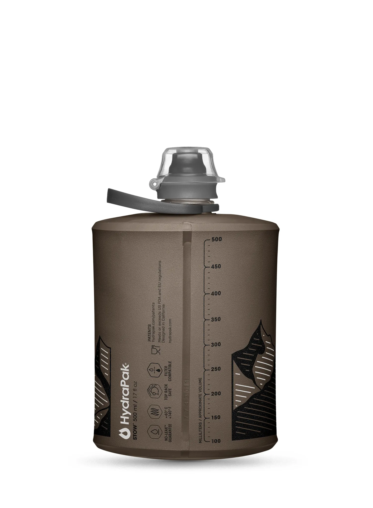 Dose HydraPak Stow 500 ml - mammoth grey