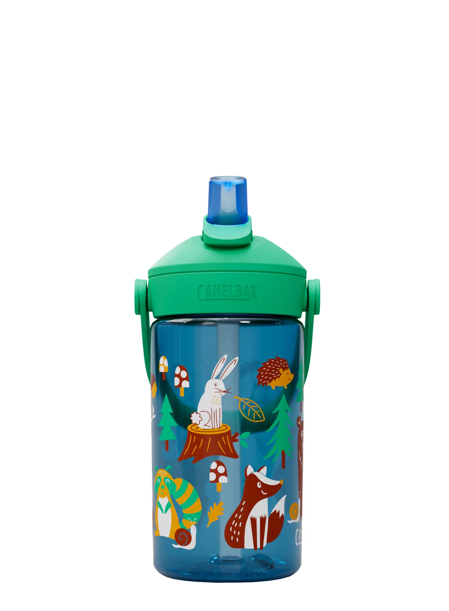 Trinkflasche Kinder CamelBak Thrive Flip Straw Kids 400ml - friendly forest