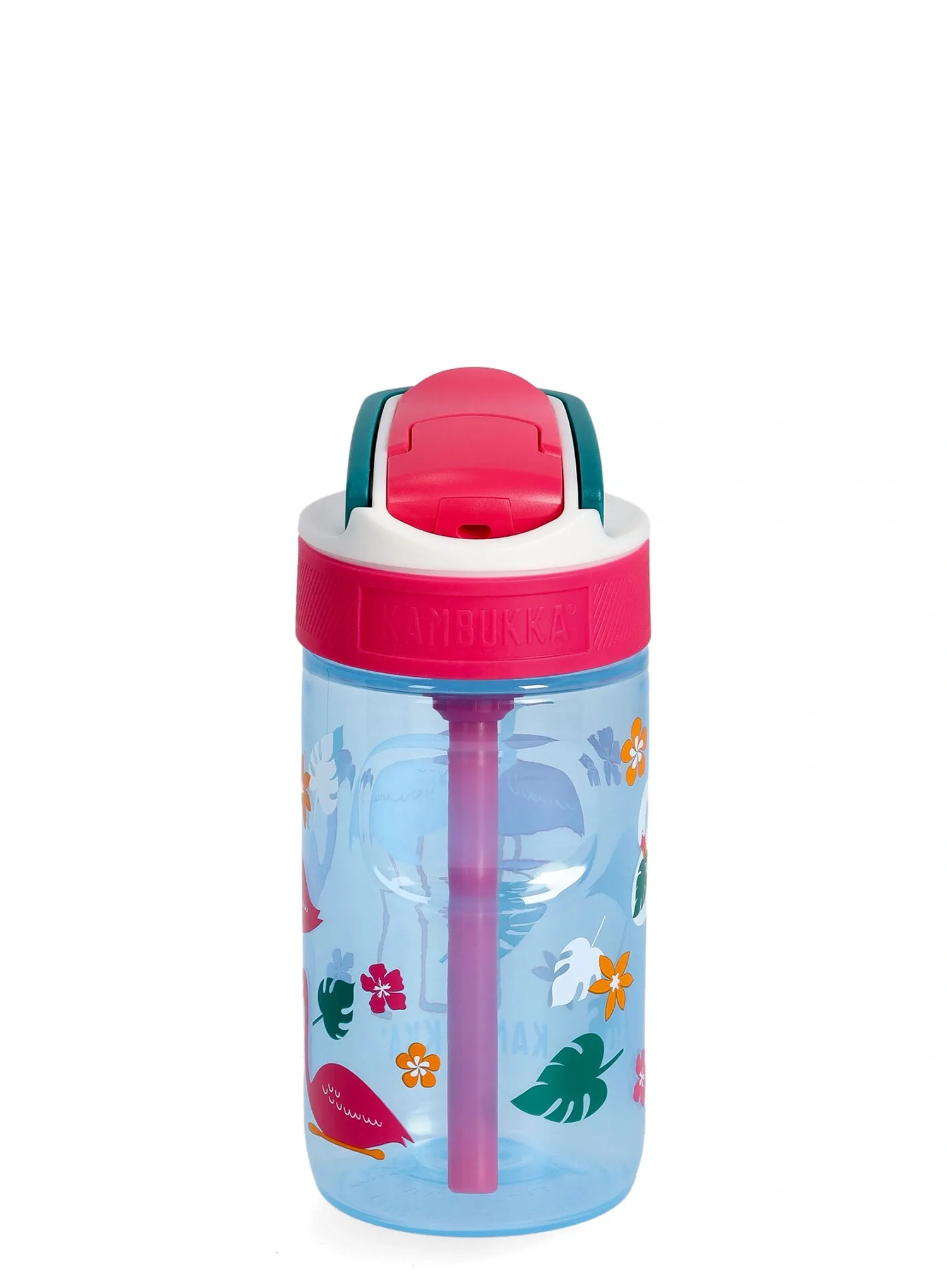 Trinkflasche Kinder Kambukka Lagoon 400 ml - blue flamingo