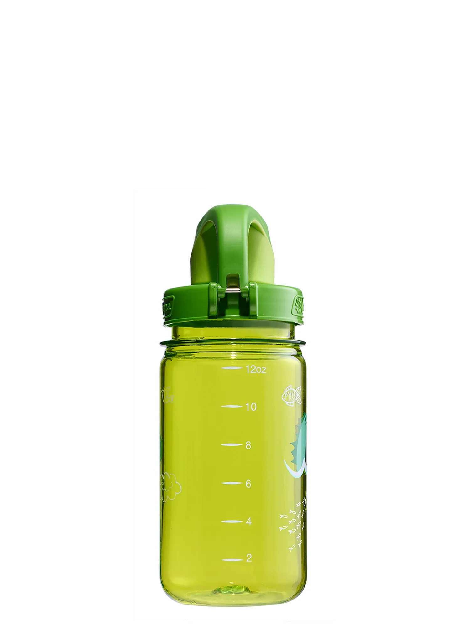 Trinkflasche Kinder Nalgene On The Fly Kids 12 oz (355 ml) - green nessie