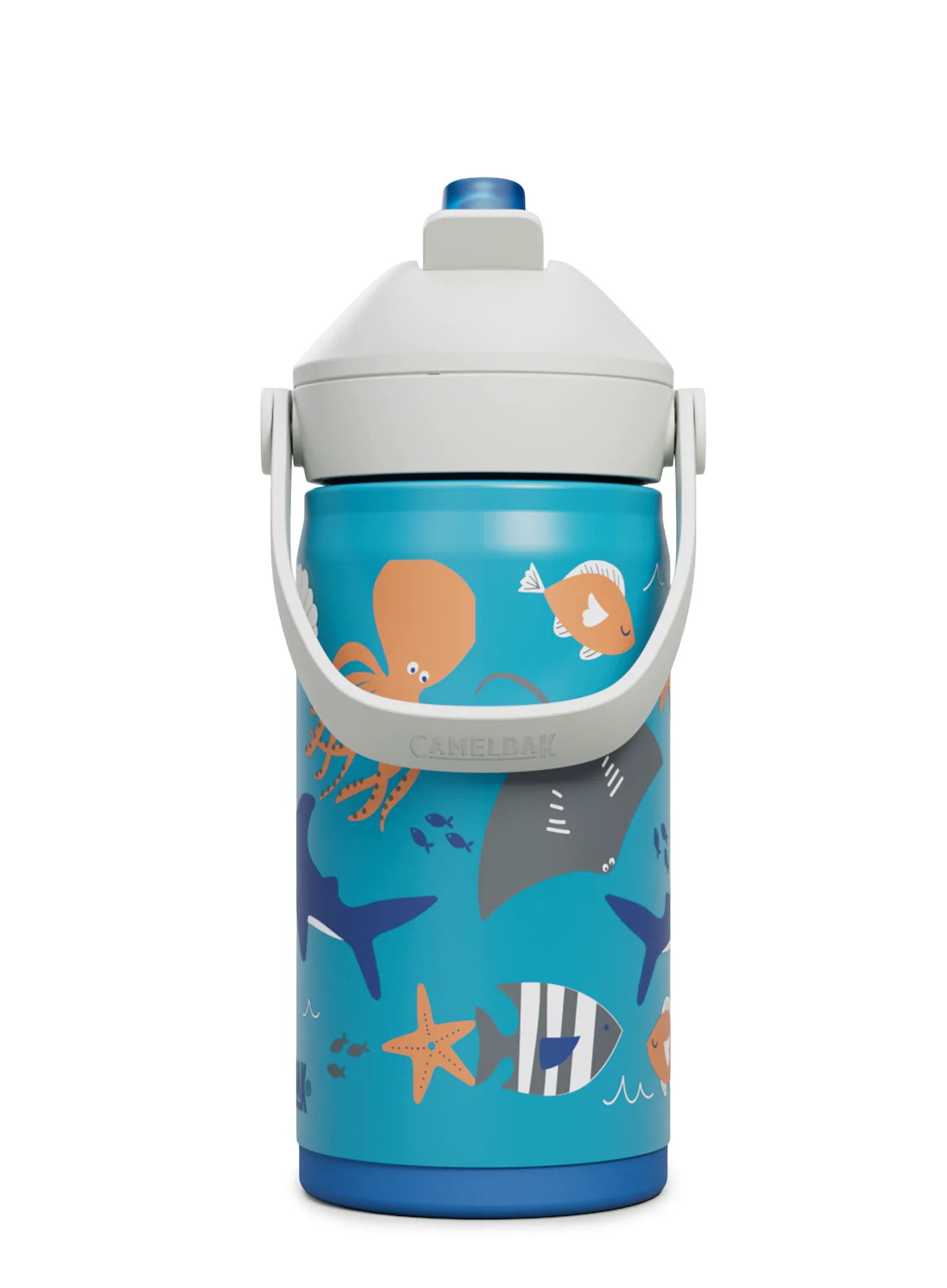 Thermo-Trinkflasche Kinder Camelbak Thrive Flip Straw Kids Insulated SST 350 ml - ocean life