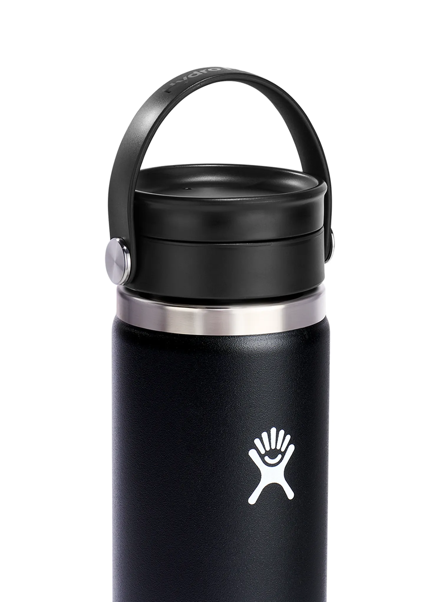 Thermo-Trinkflasche Hydro Flask 20 Oz Wide Mouth Flex Sip Lid (591 ml) - black