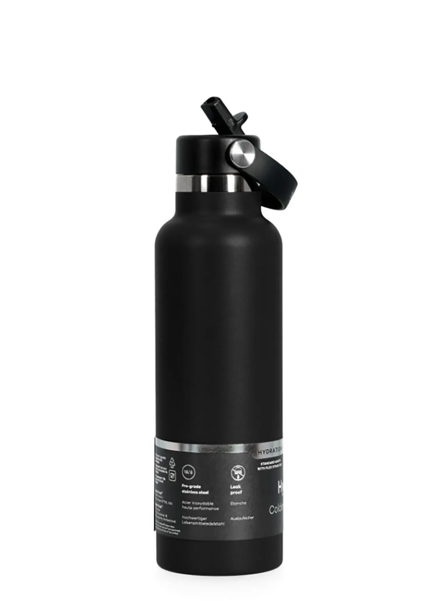 Thermo-Trinkflasche Hydro Flask 21 oz Standard Flex Straw Cap (621 ml) - black