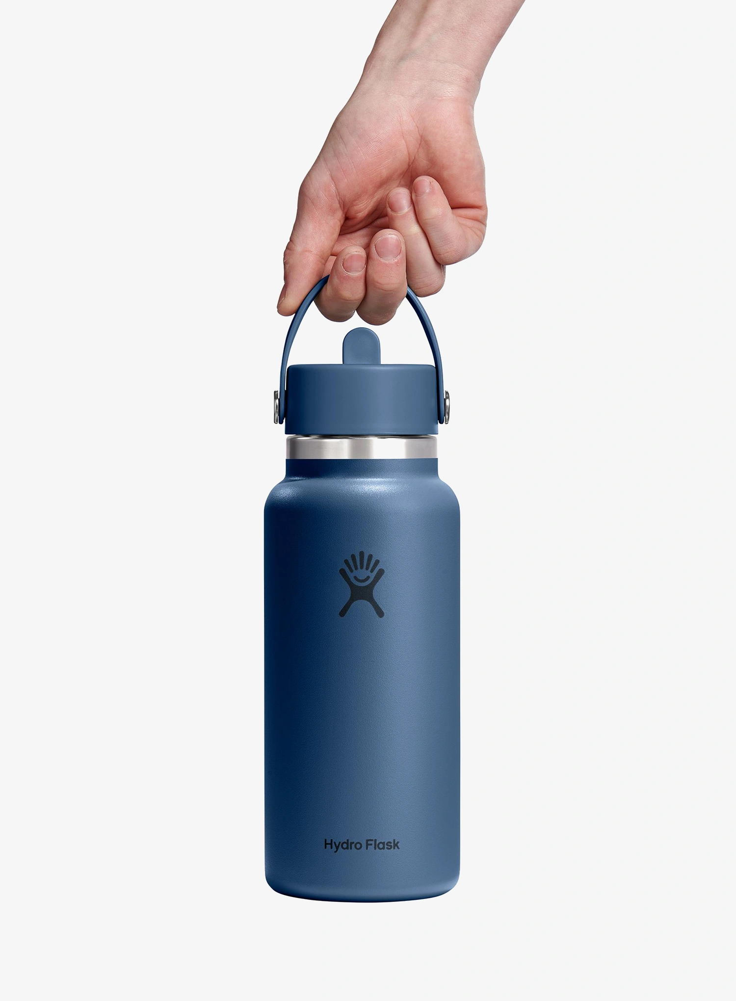 Thermo-Trinkflasche Hydro Flask 32 Oz Wide Flex Straw Cap (946 ml) - harbor blue