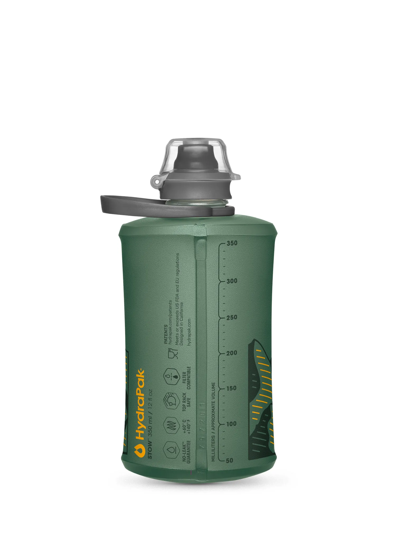 Trinkflasche HydraPak Stow 350 ml - sage green