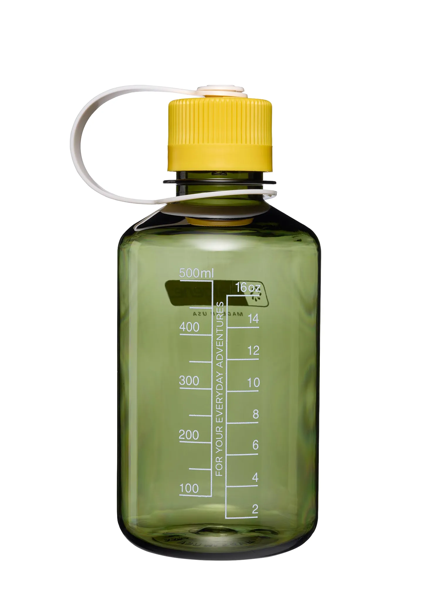 Trinkflasche Nalgene 16 oz Narrow Mouth Thrill and Motion (473 ml) - oil green with freesia