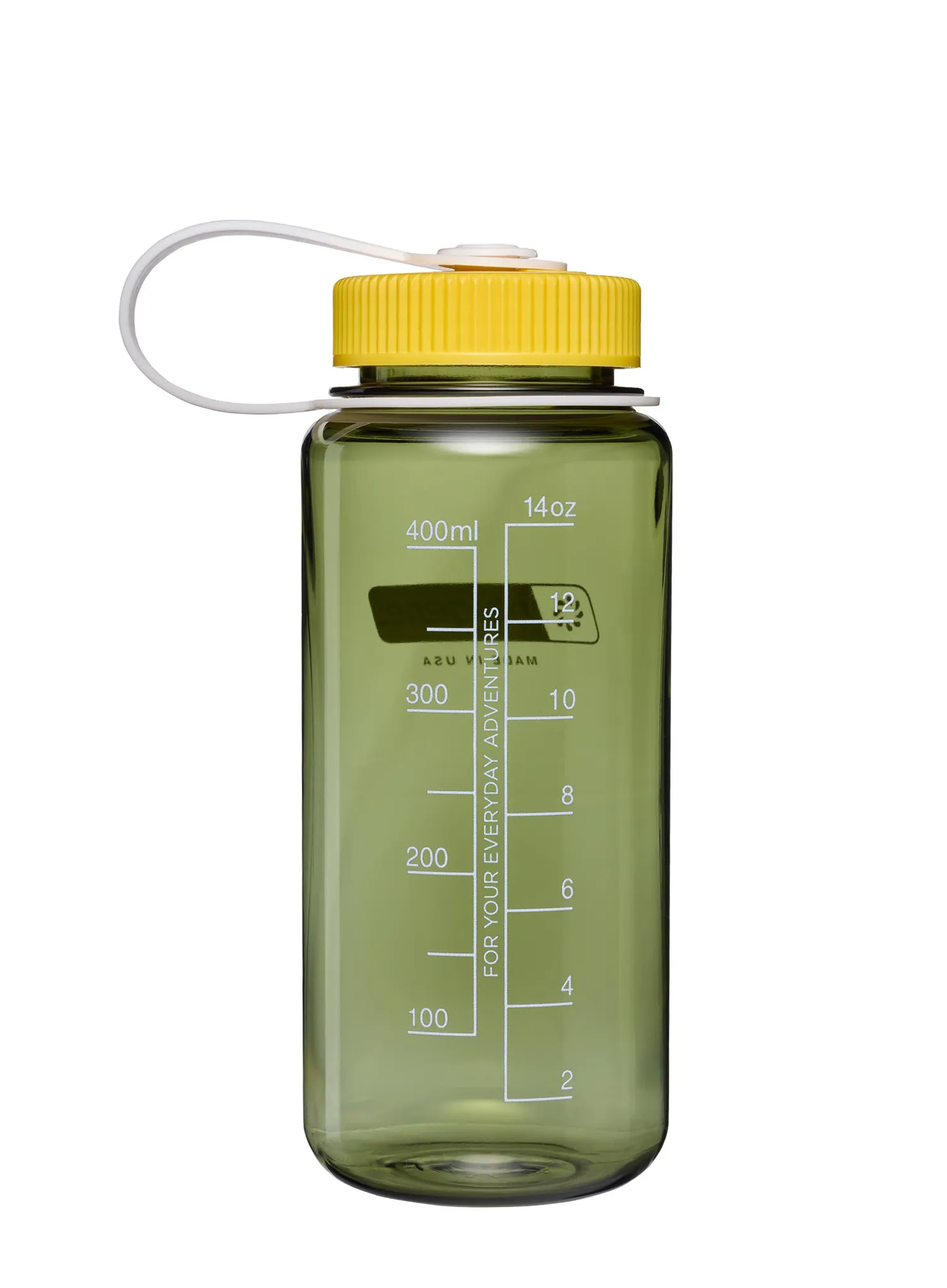 Trinkflasche Nalgene 16 oz Wide Mouth Thrill and Motion (473 ml) - oil green with freesia