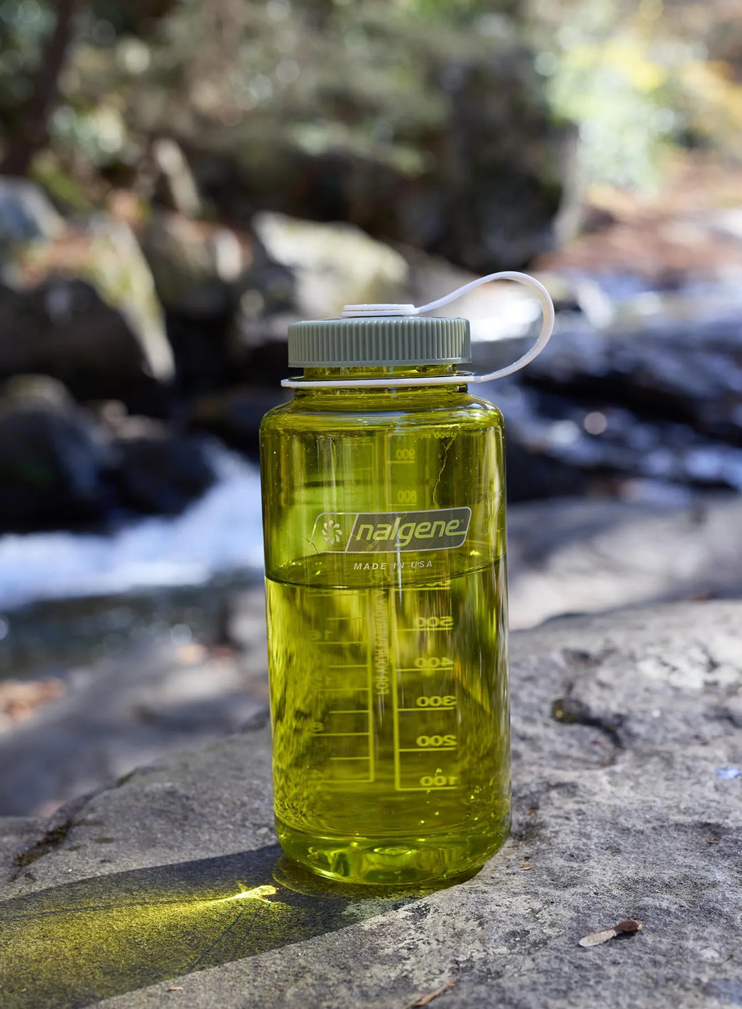 Trinkflasche Nalgene 32 oz Wide Mouth Thrill and Motion (946 ml) - endive with oil green