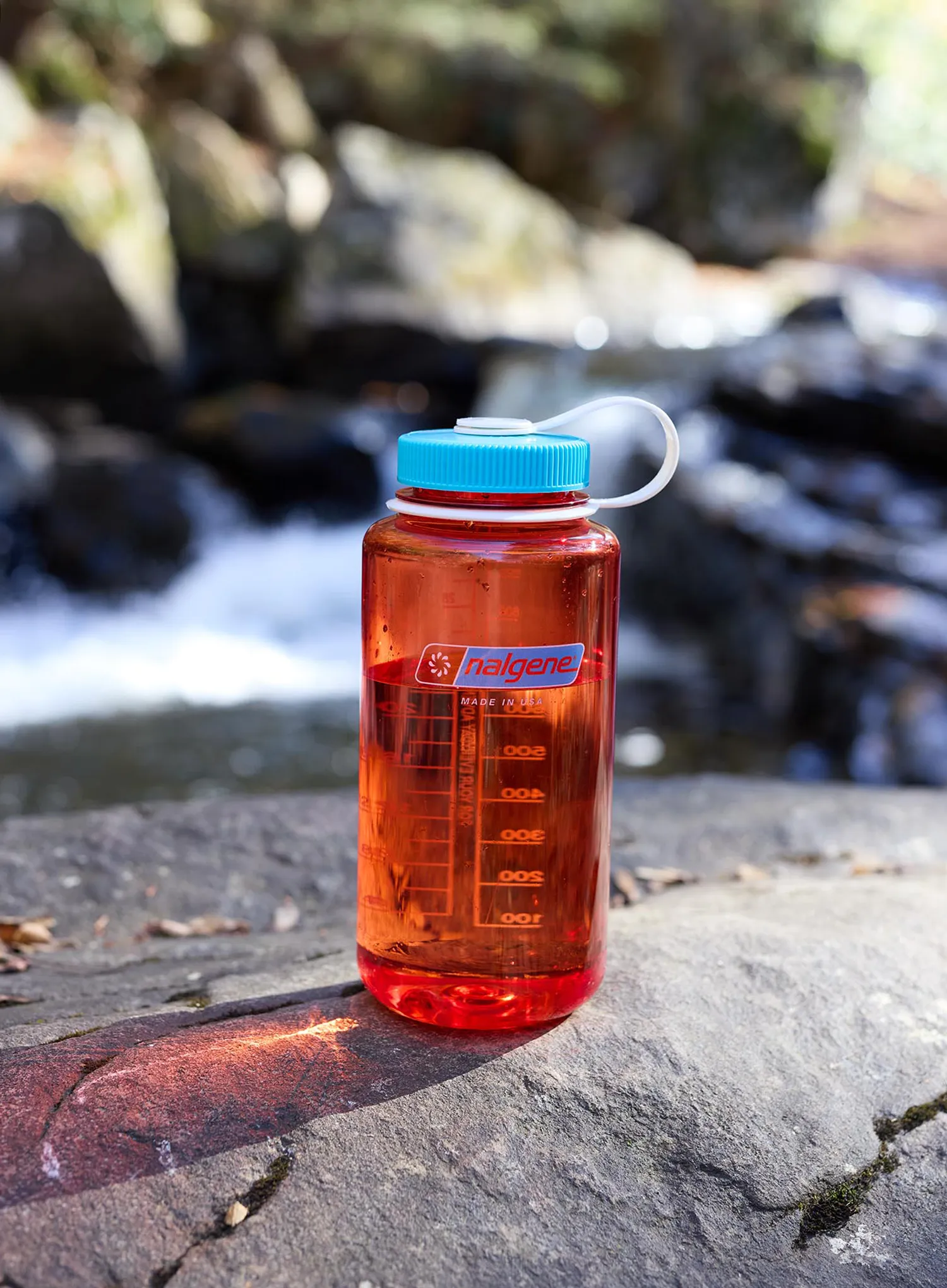 Trinkflasche Nalgene 32 oz Wide Mouth Thrill and Motion (946 ml) - flame with blue atoll