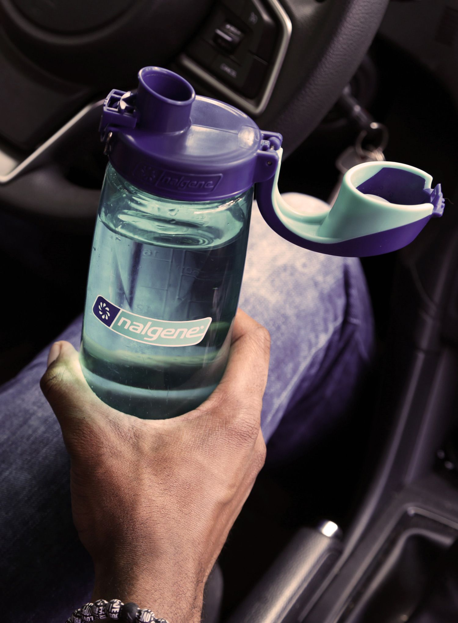 Trinkflasche Nalgene On The Fly 24 oz (710 ml) - blue aqua