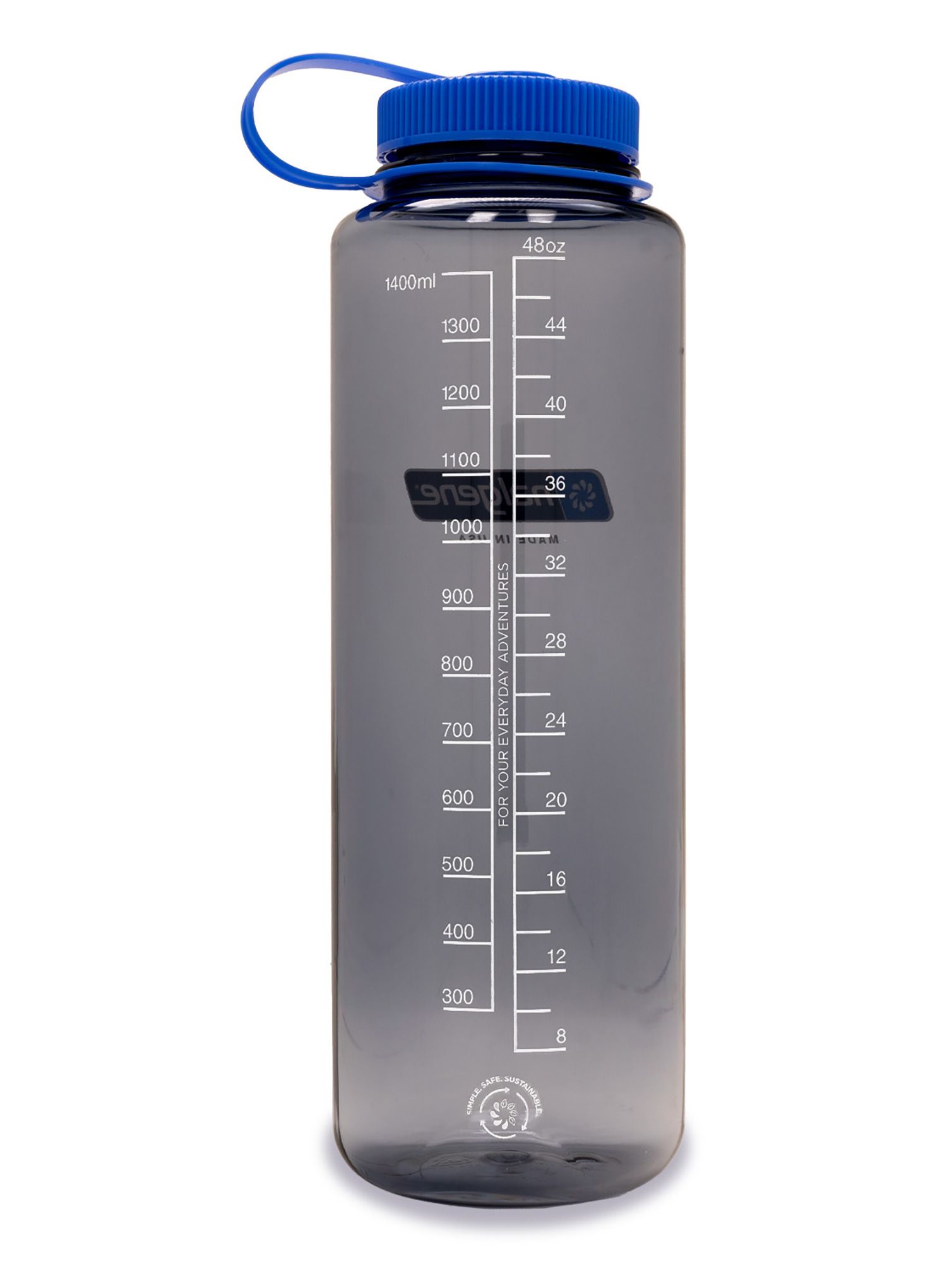 Trinkflasche Nalgene Silo Sustain Wide Mouth 48 oz (1420 ml) - grey/blue