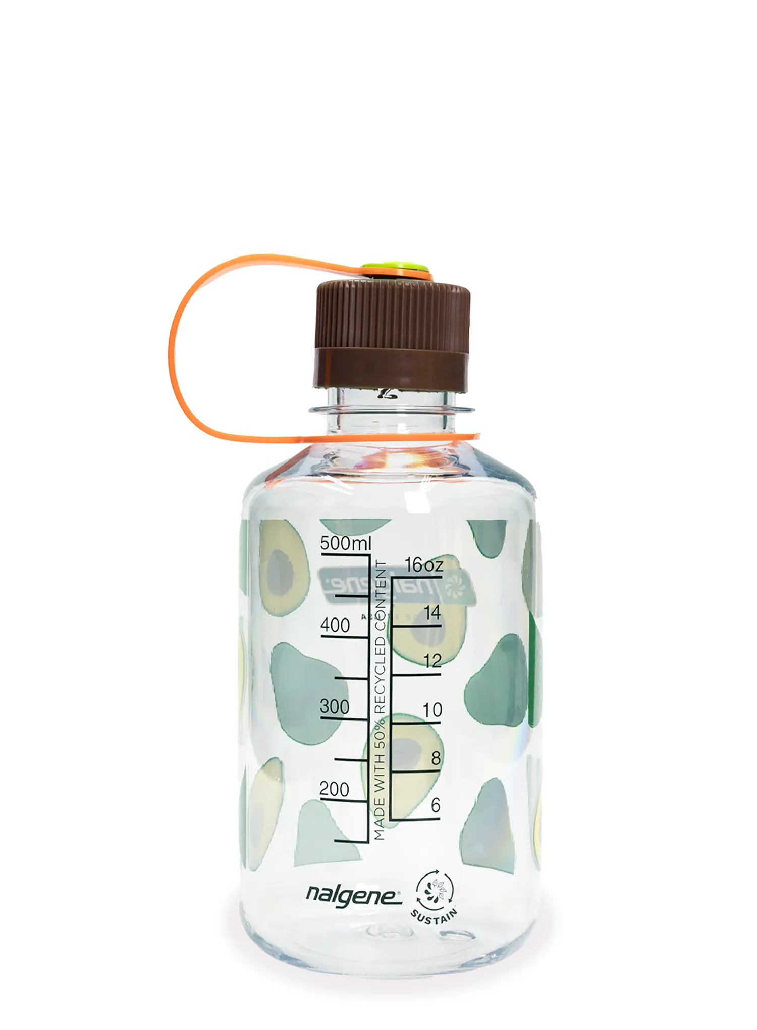 Trinkflasche Nalgene Sustain Narrow Mouth Fruit Print 16 oz (473 ml) - avocados