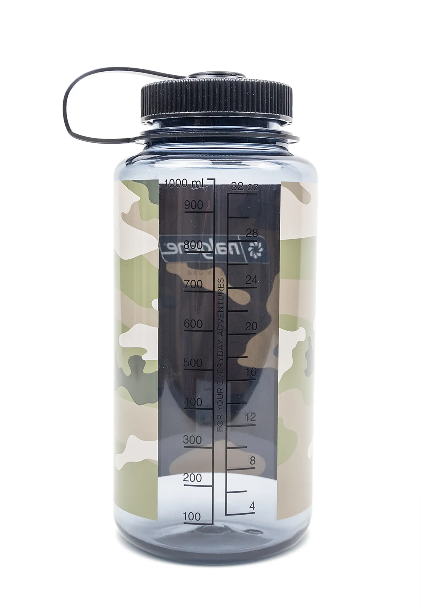 Trinkflasche Nalgene Wide Mouth 32 oz (946 ml) - gray w/black camo